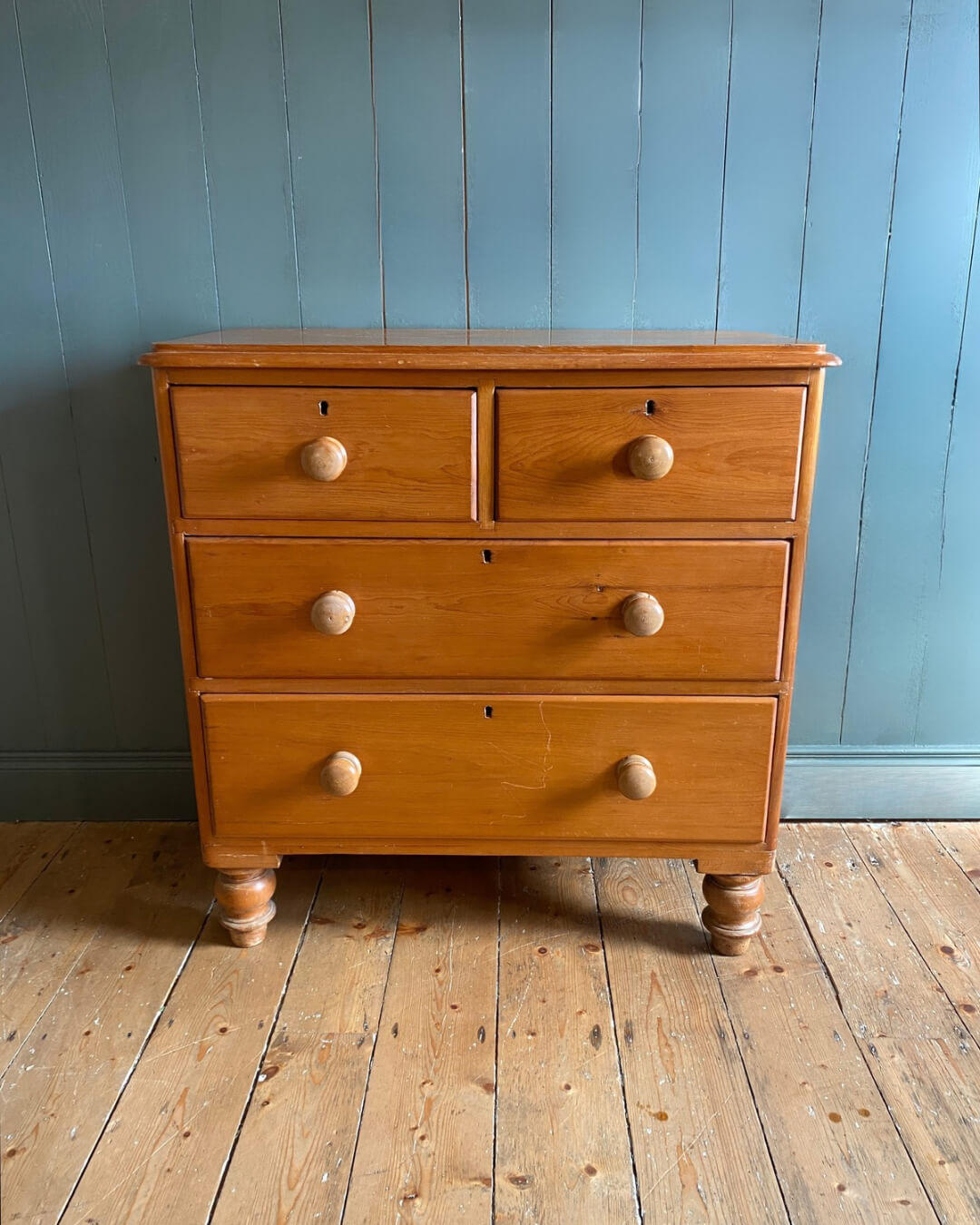 Victorian Pine Chest Of Drawers