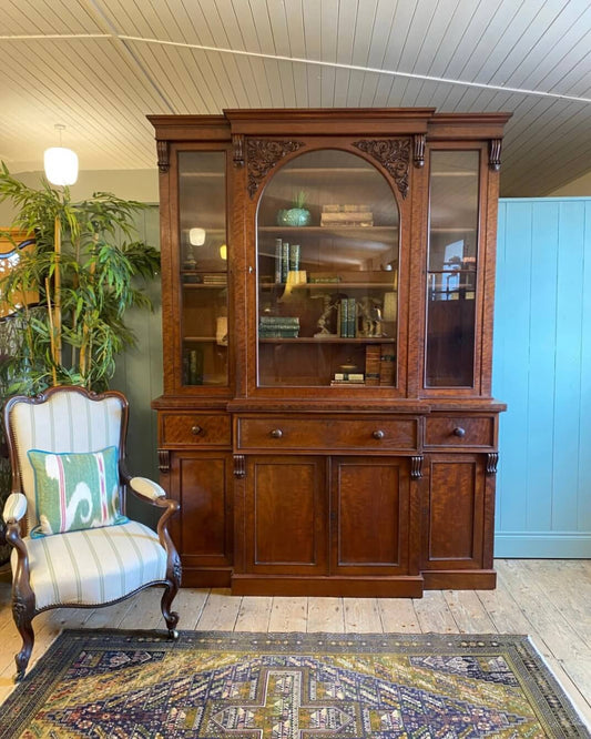 Victorian Secretaire Bookcase