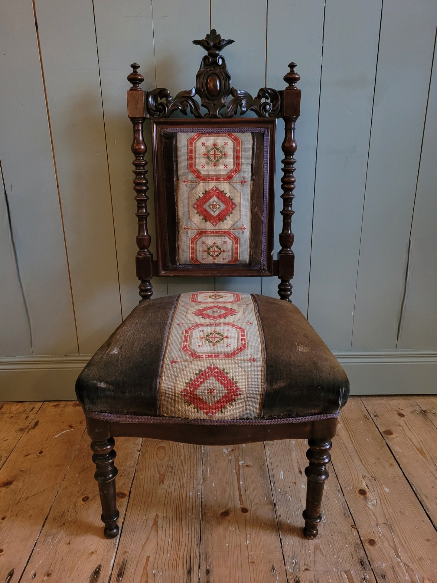 Victorian Tapestry Chair