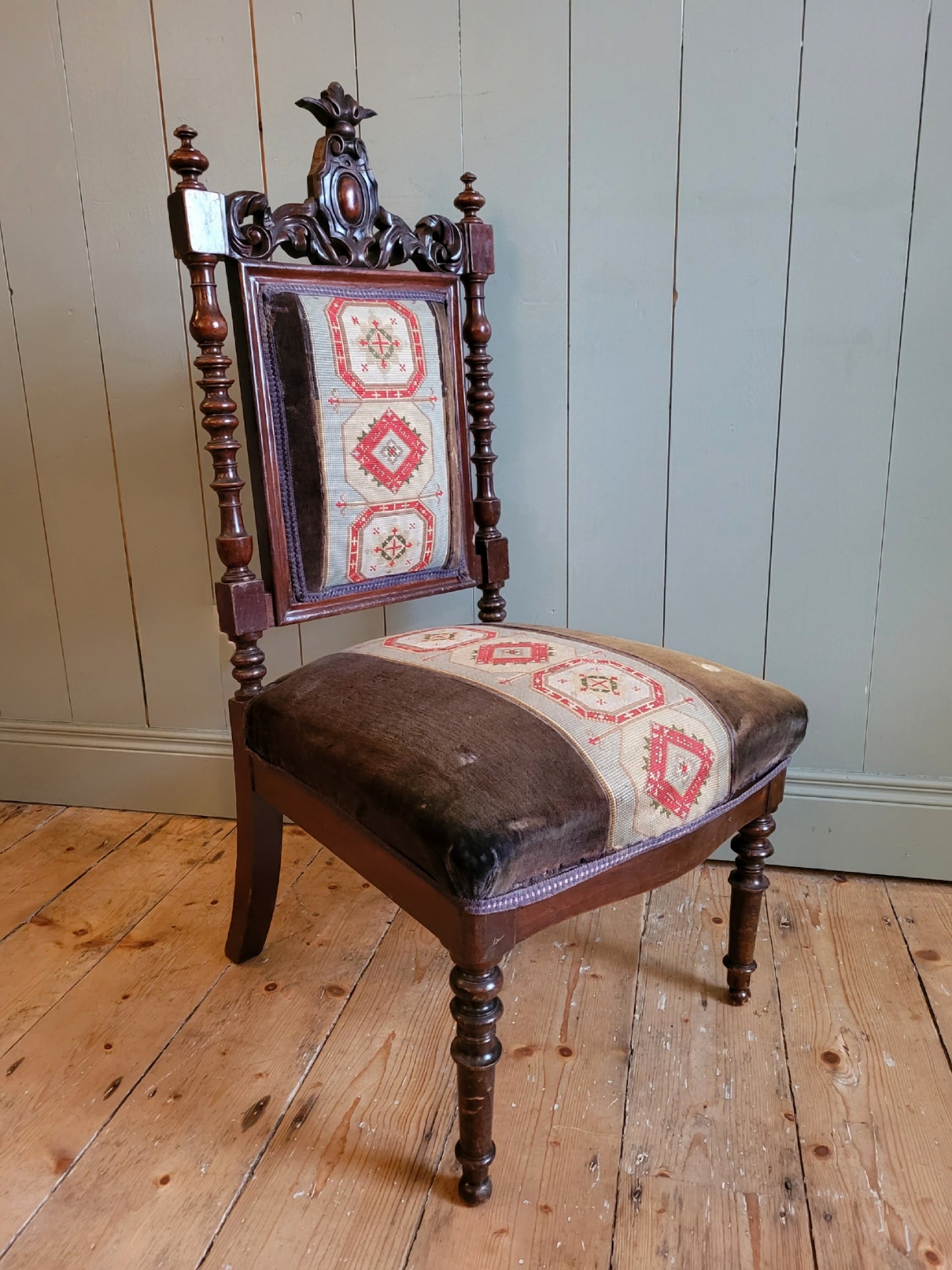 Victorian Tapestry Chair