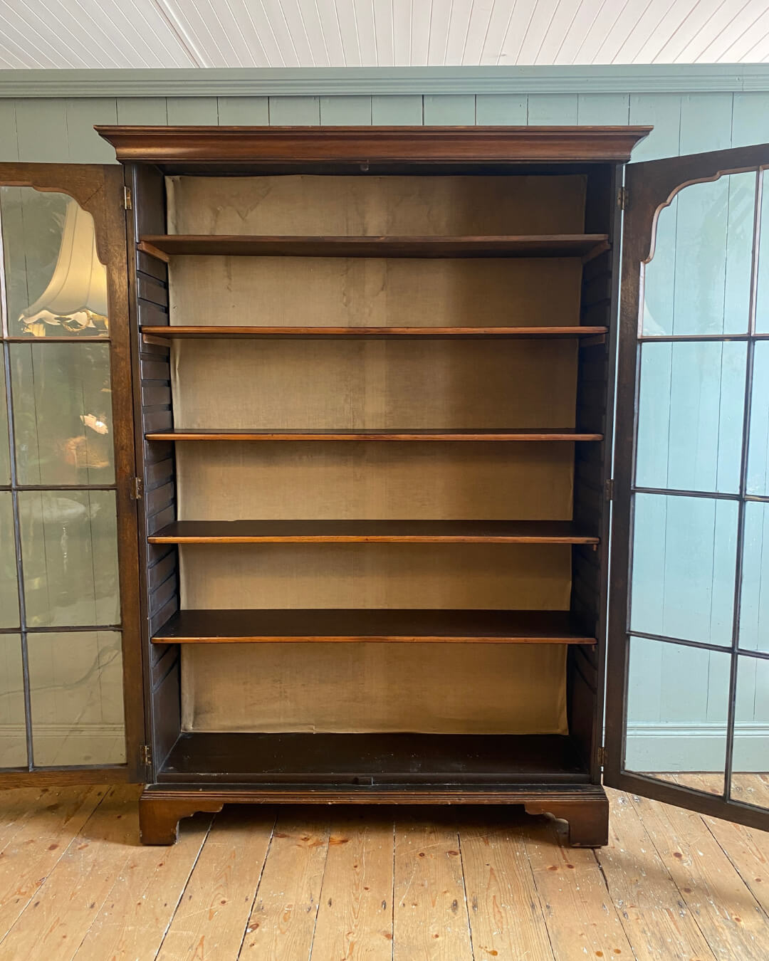Victorian Walnut Bookcase/Display Cabinet