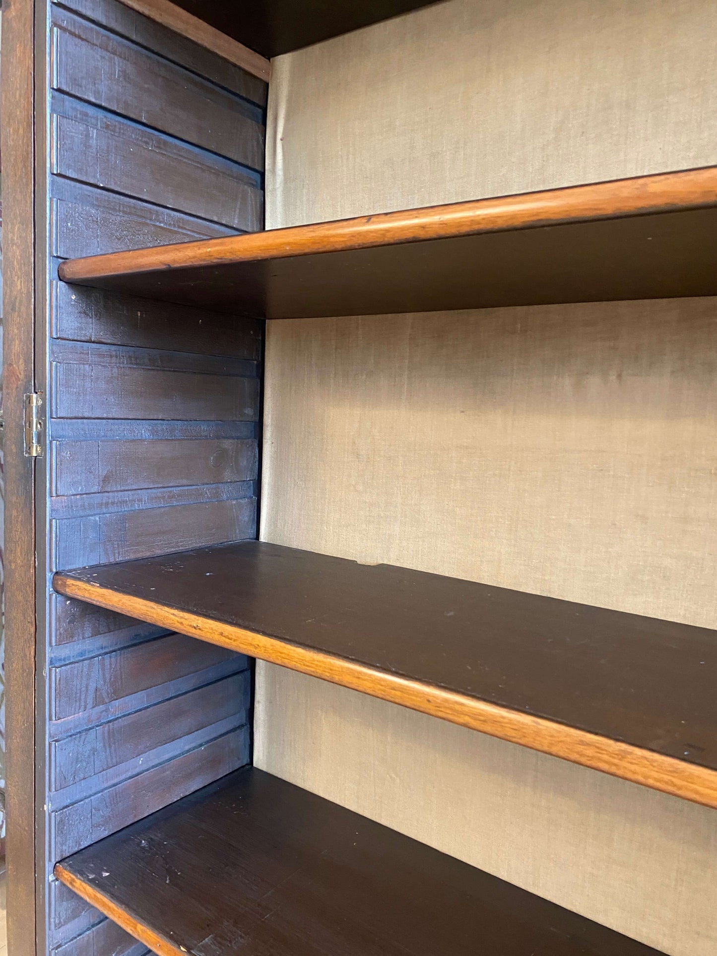 Victorian Walnut Bookcase/Display Cabinet