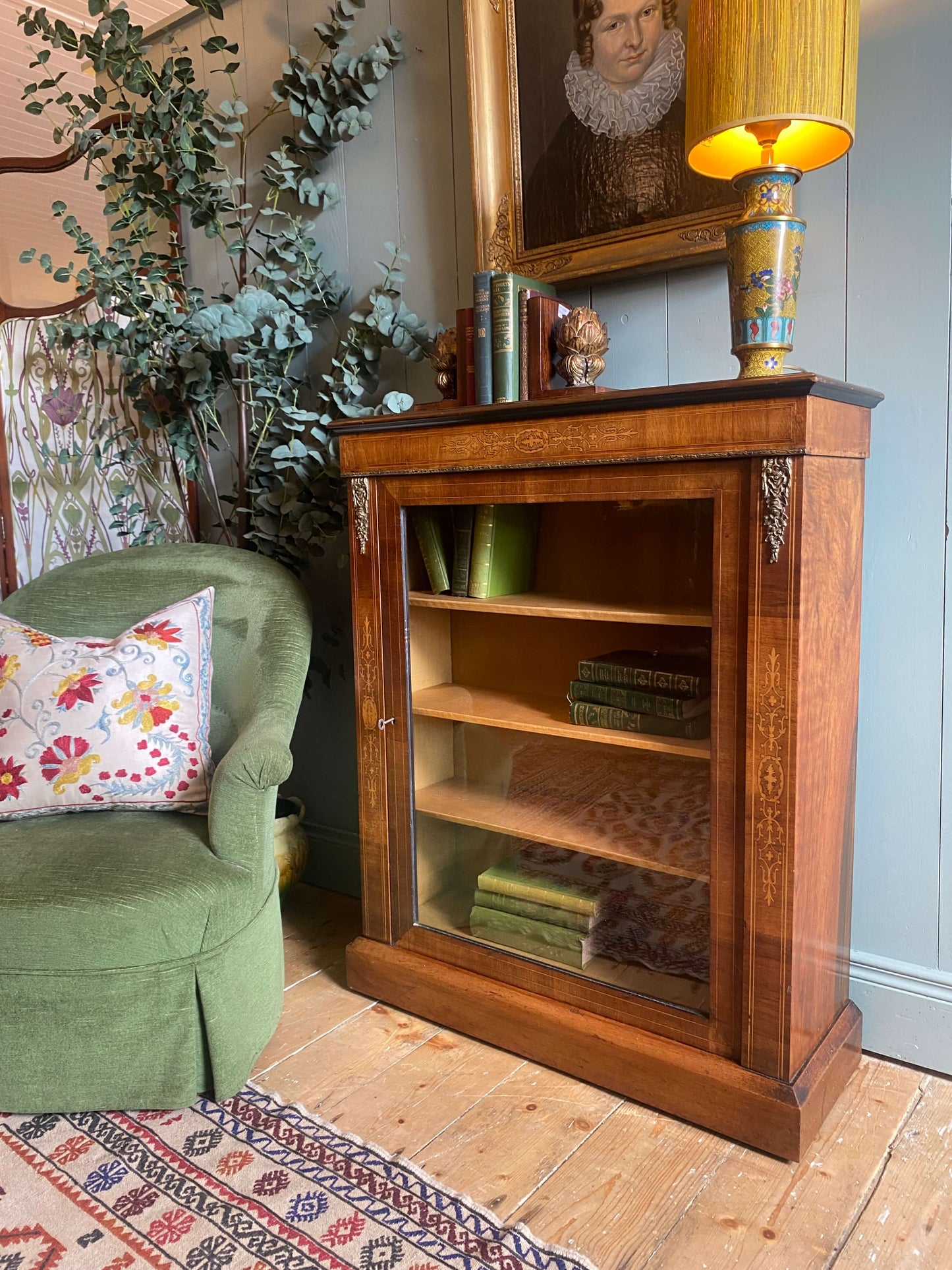 Victorian Walnut Pier Cabinet