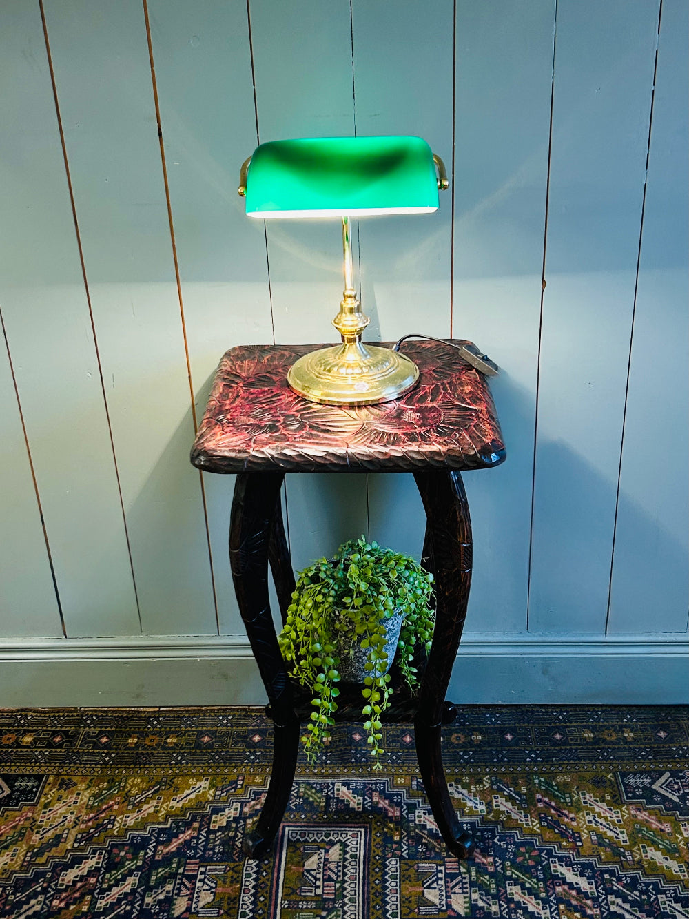 Vintage Banker’s Lamp