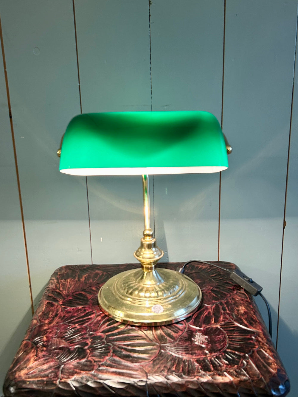 Vintage Banker’s Lamp