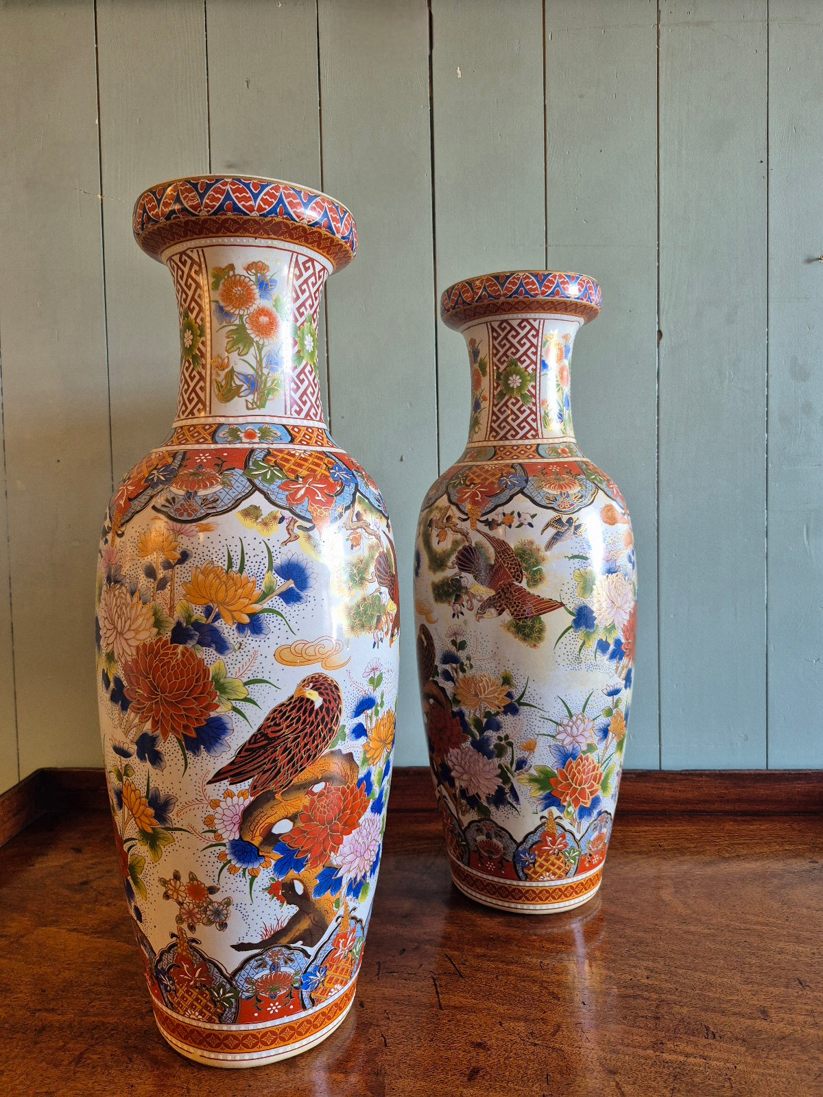 Vintage Chinese Porcelain Floor Vases