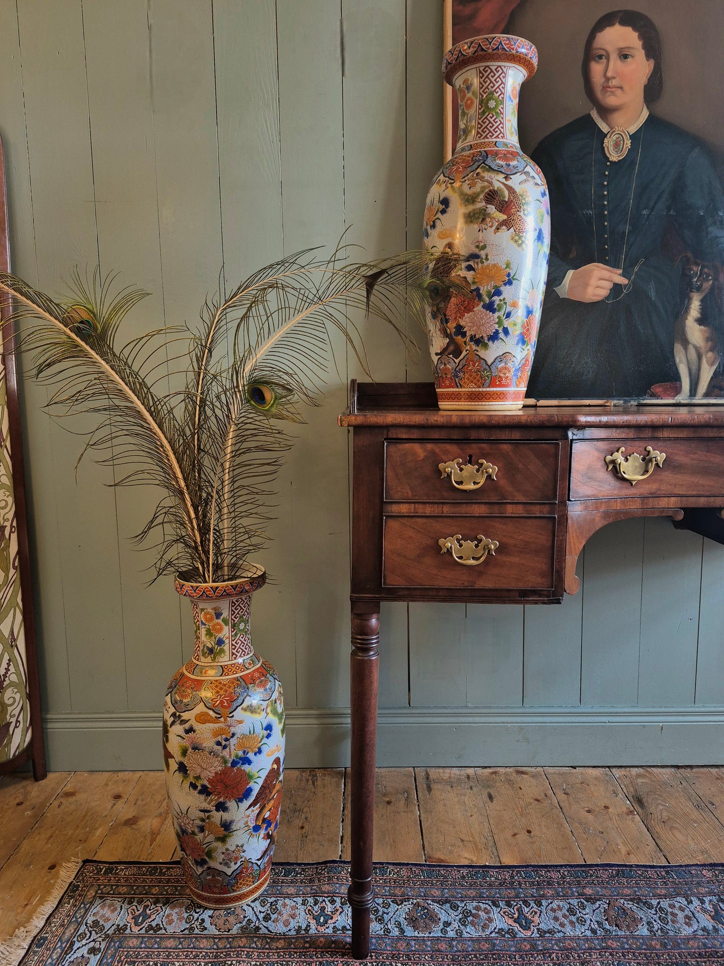 Vintage Chinese Porcelain Floor Vases