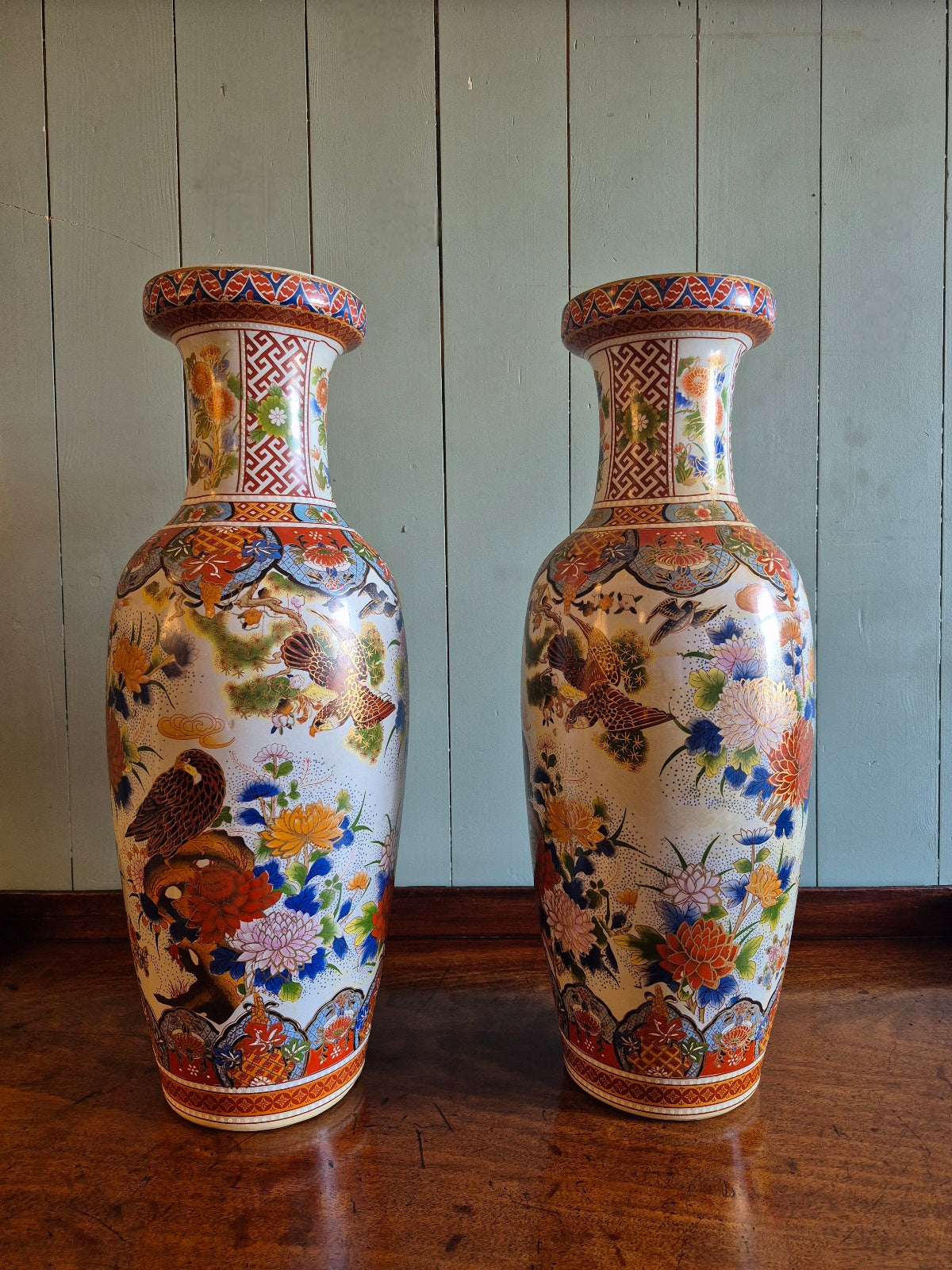 Vintage Chinese Porcelain Floor Vases