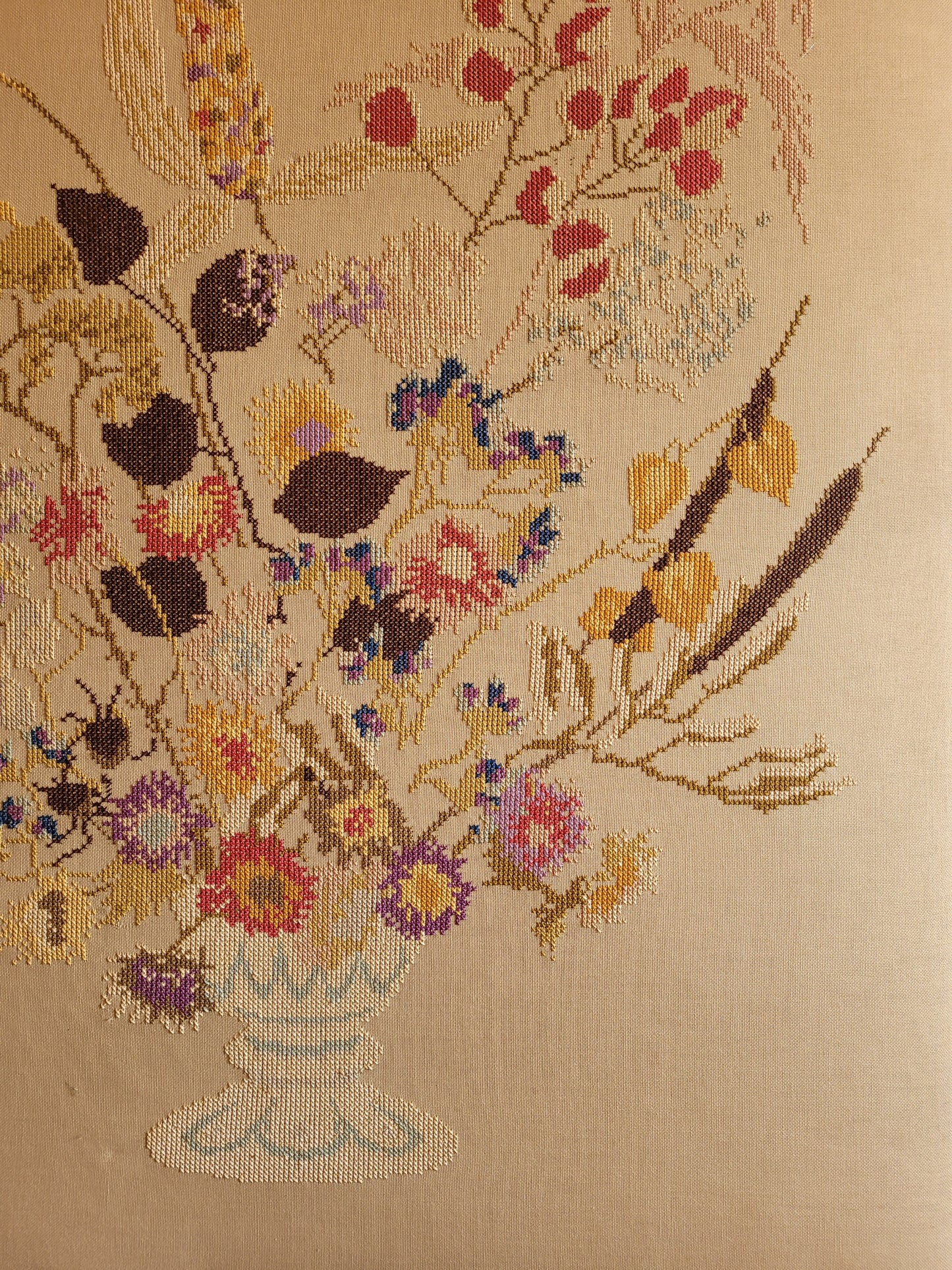 Vintage Floral Cross Stitch