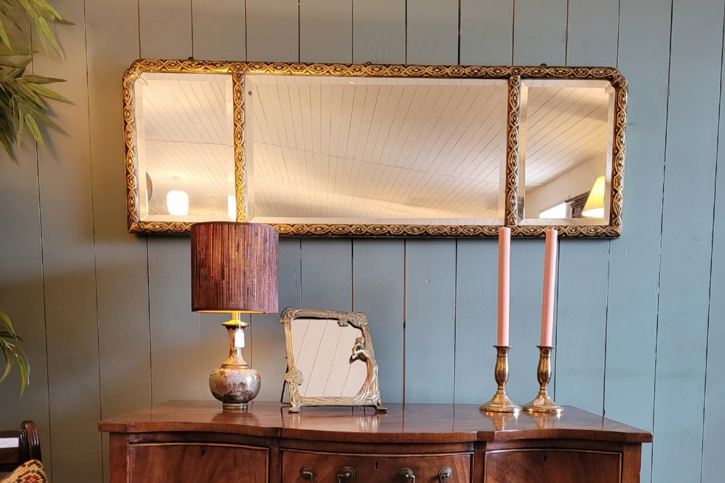 Vintage Gilt Rectangular Mirror