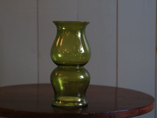 Vintage Green Glass Vase
