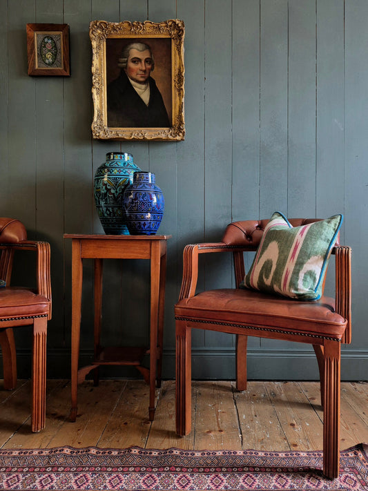 Vintage Leather Library Chair