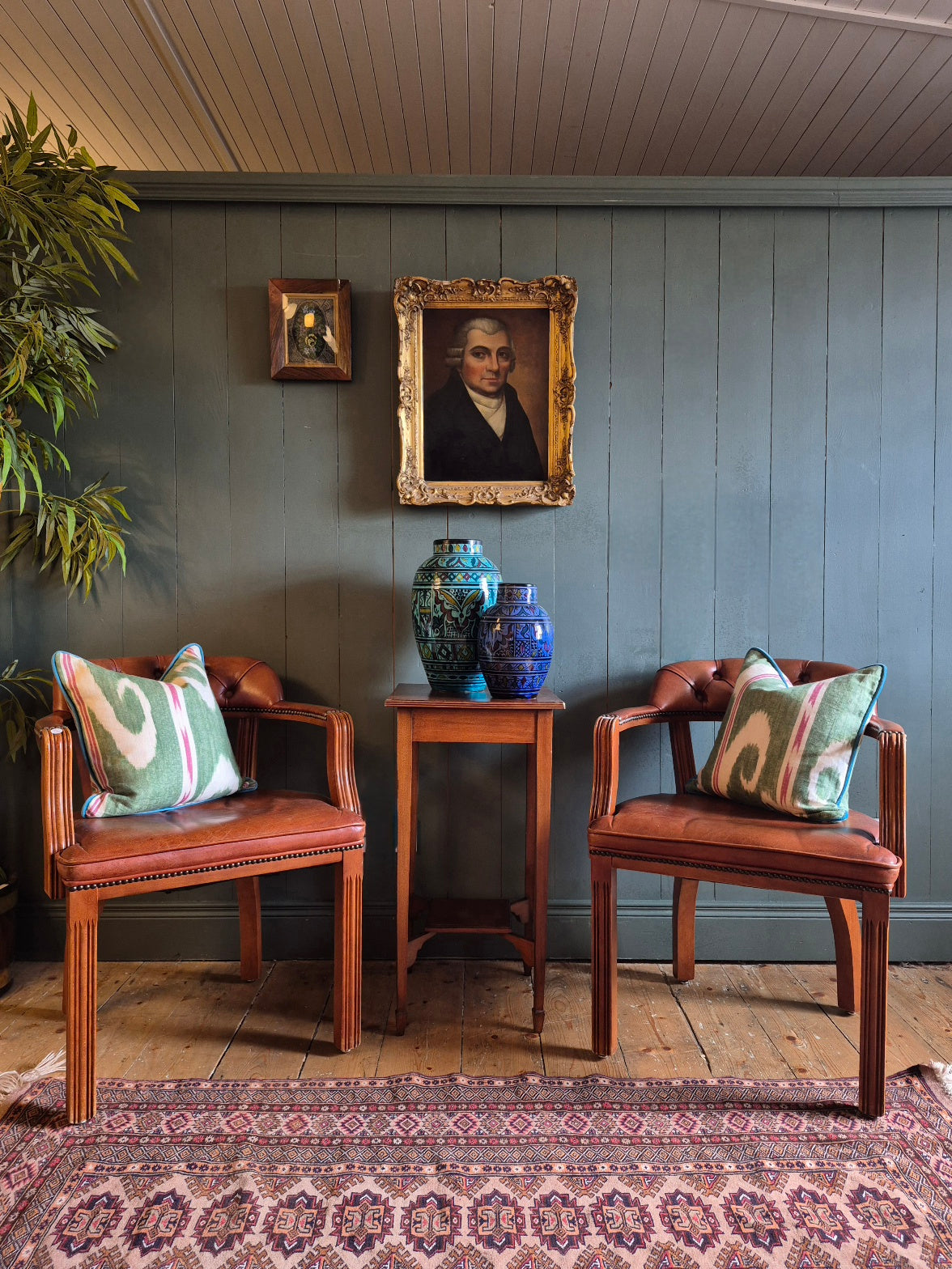 Vintage Leather Library Chair