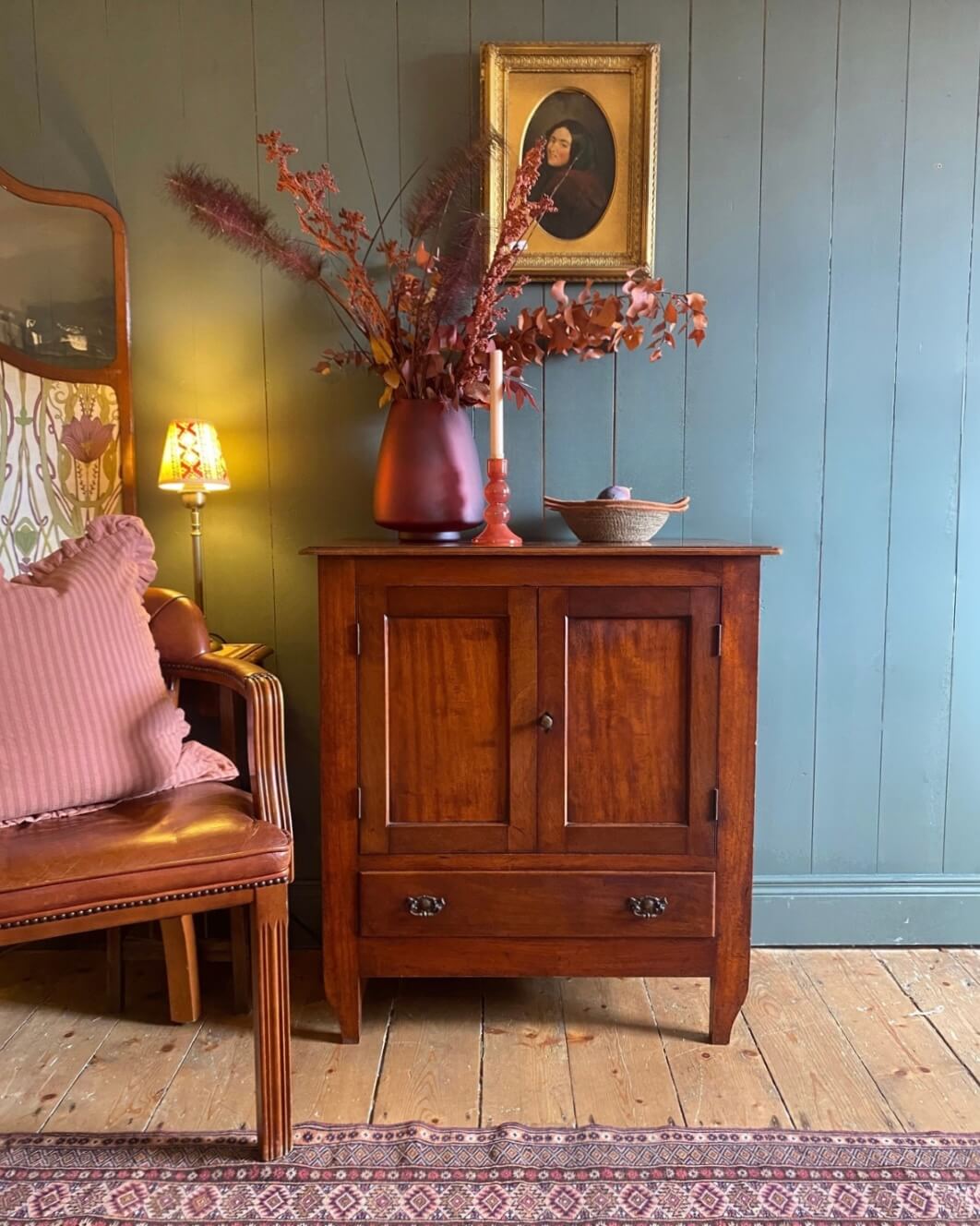 Vintage Mahogany Side Cabinet