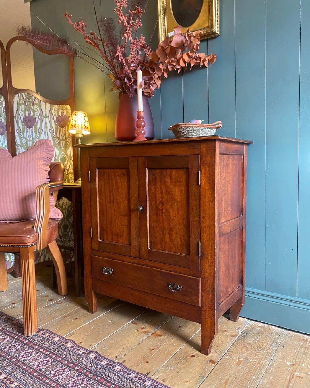 Vintage Mahogany Side Cabinet