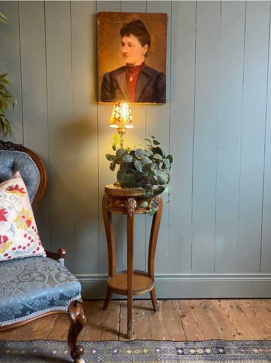 Vintage Marble Plant Stand