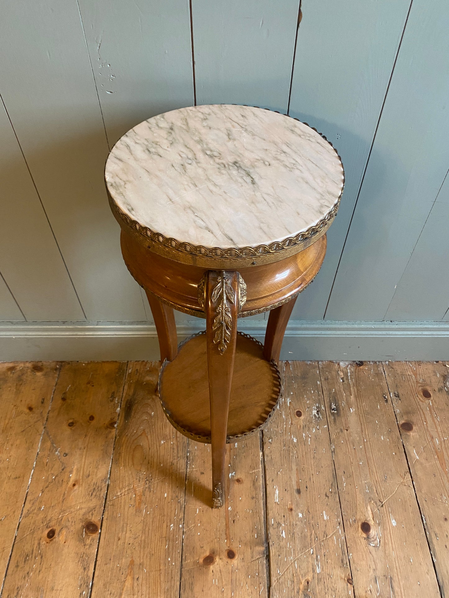 Vintage Marble Plant Stand