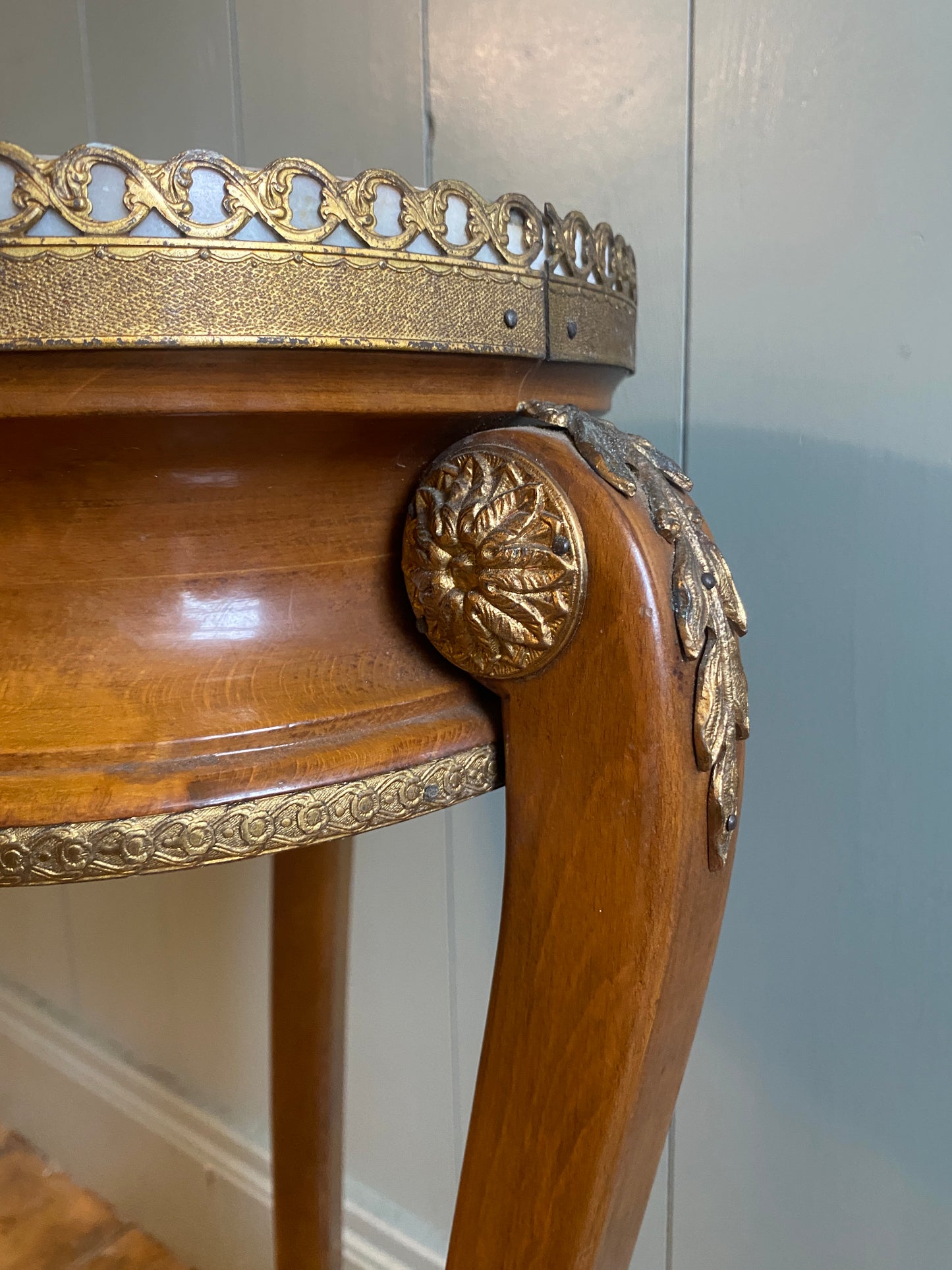 Vintage Marble Plant Stand