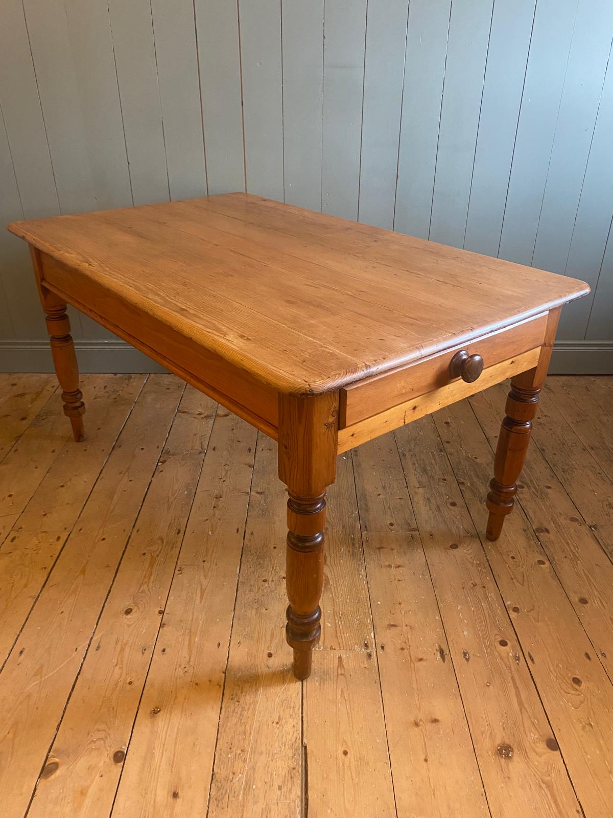 Vintage Pine Kitchen Table