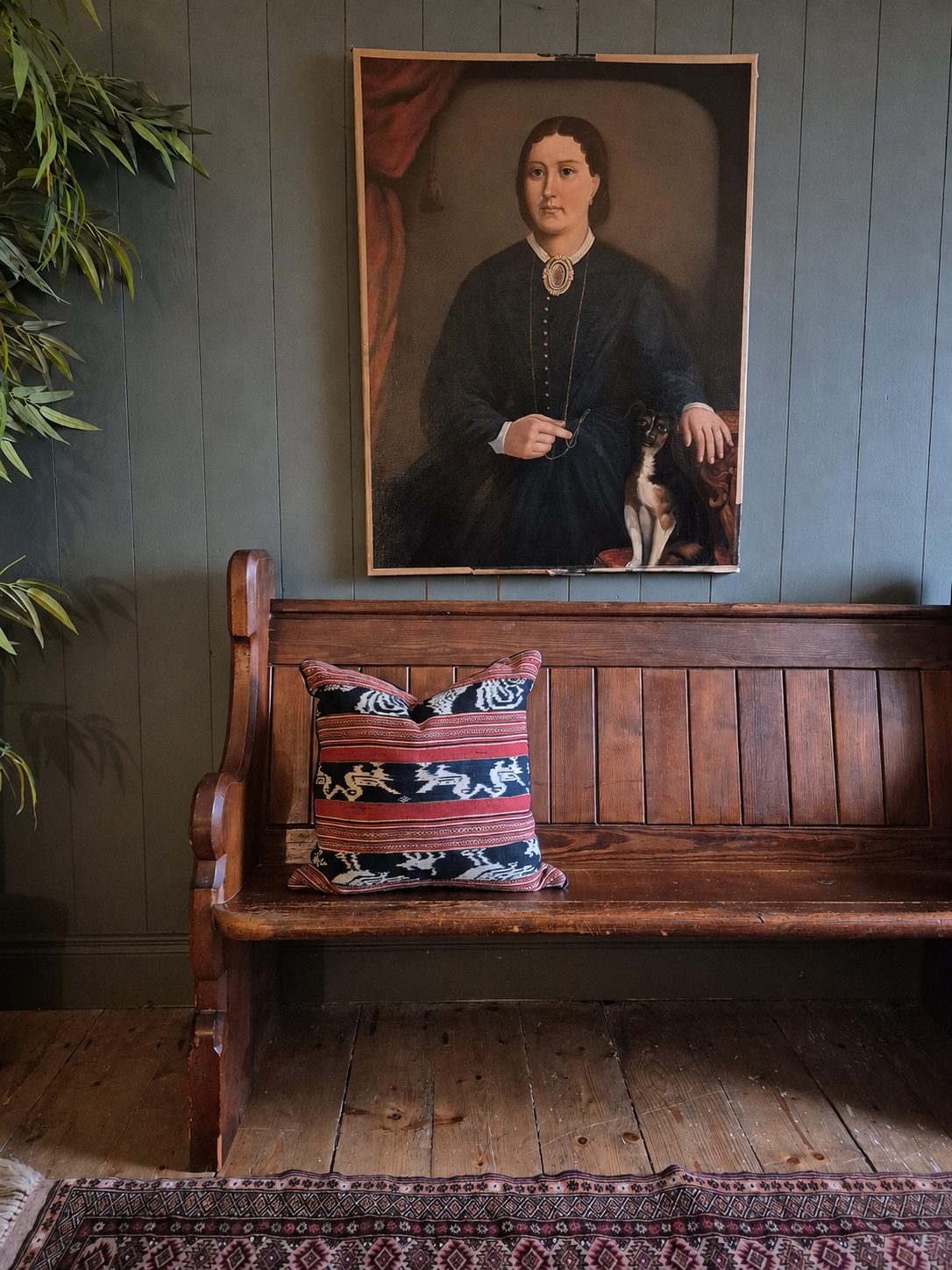 Vintage Pine Pew