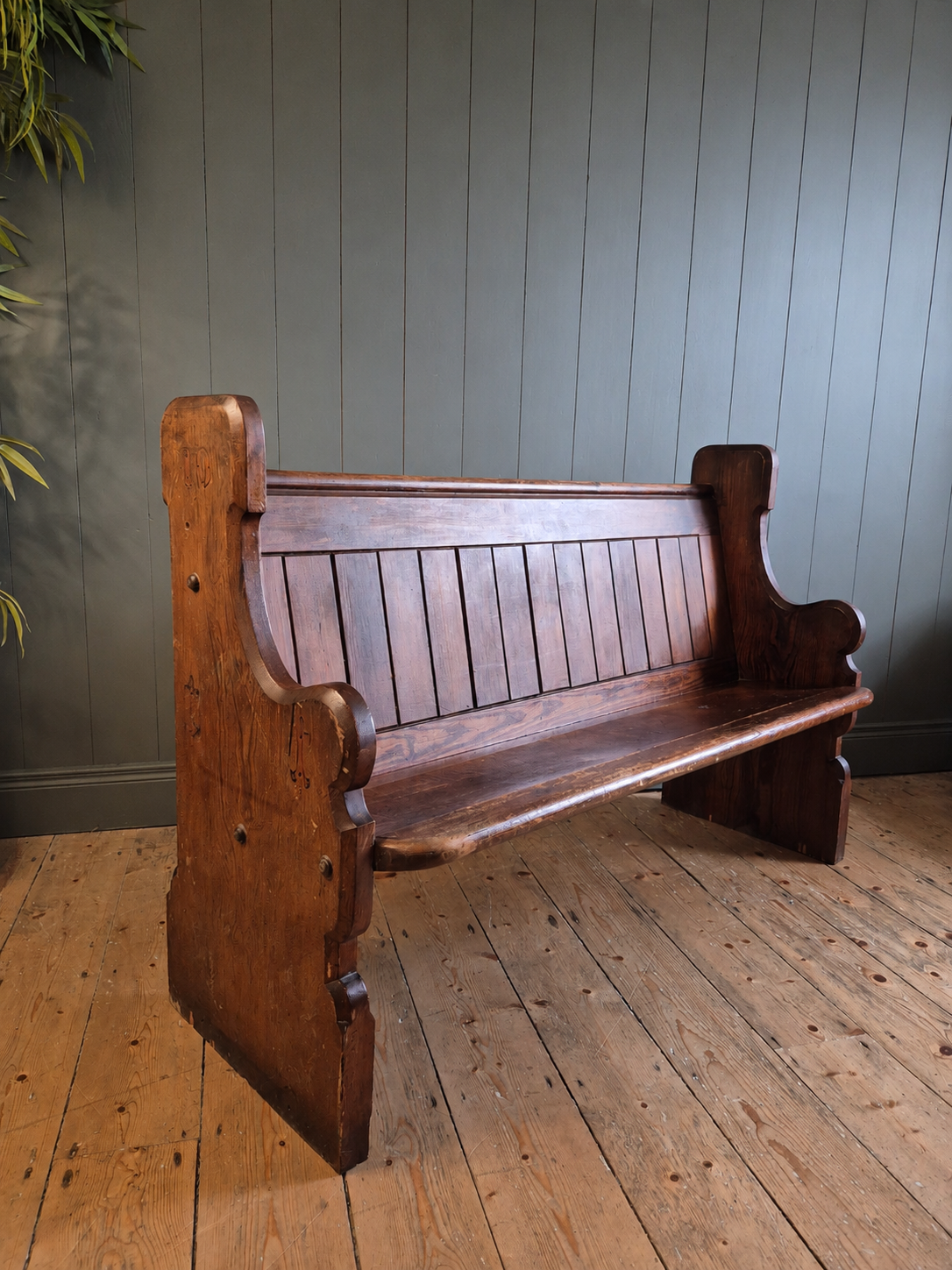 Vintage Pine Pew