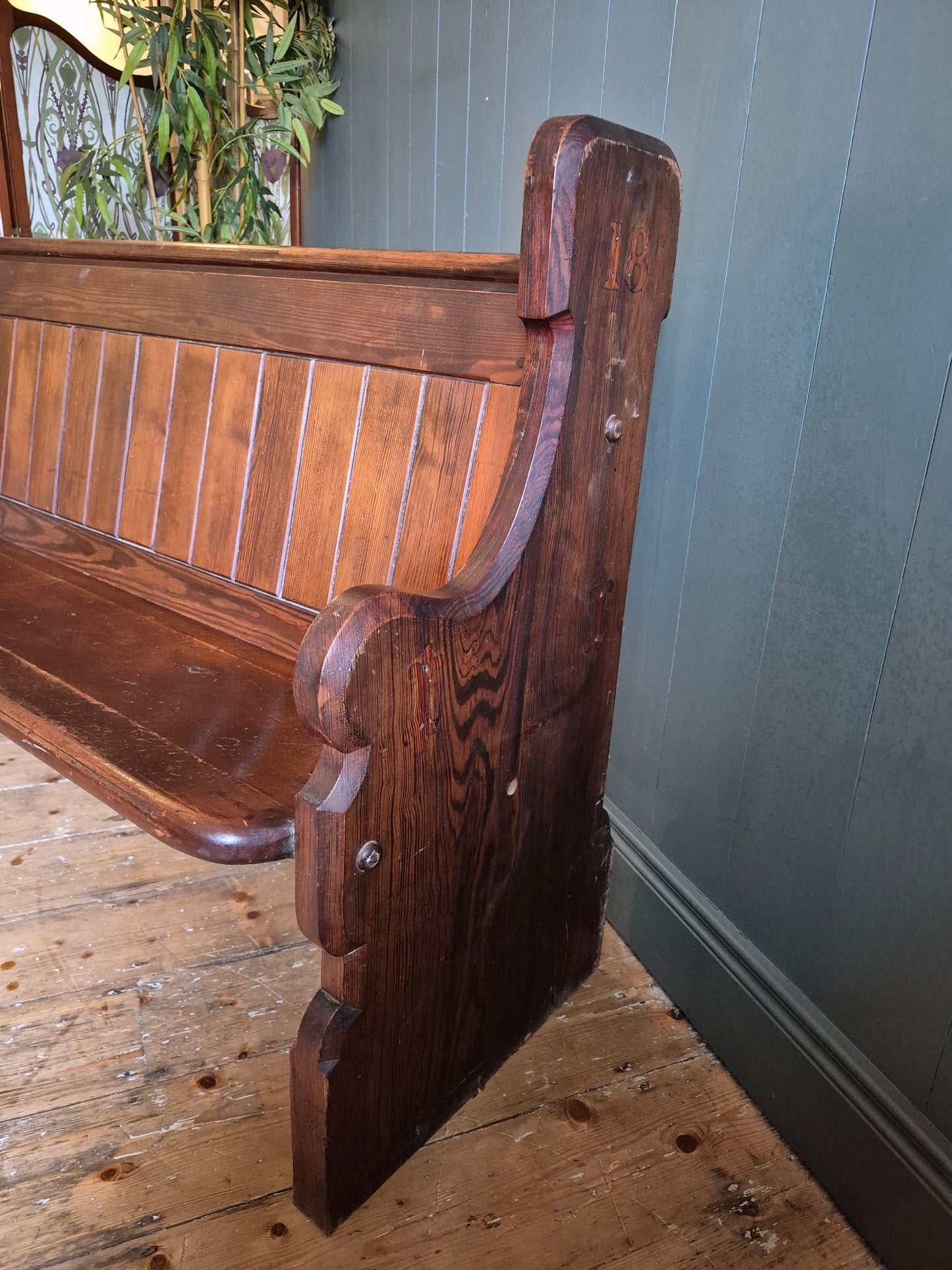 Vintage Pine Pew