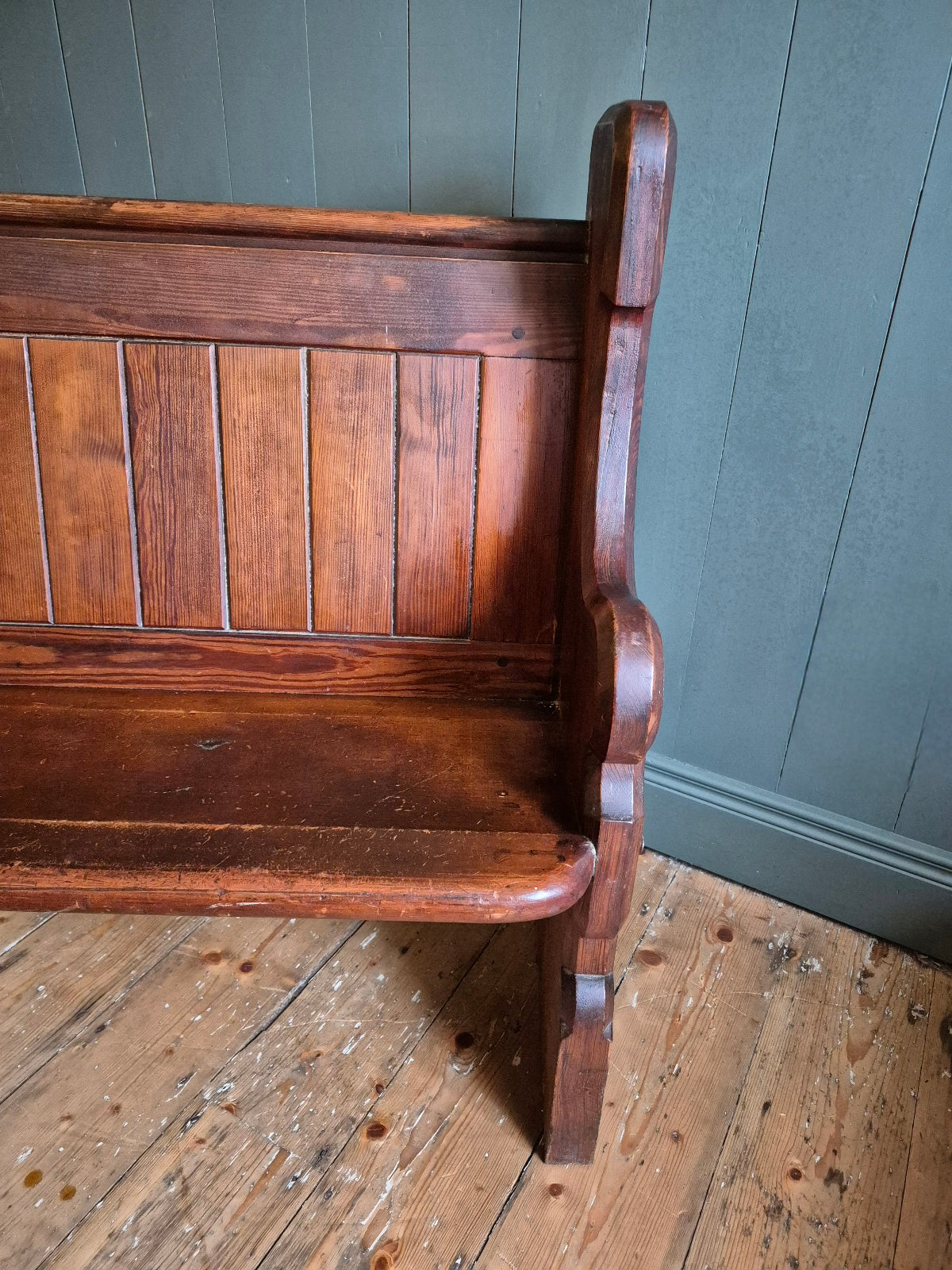 Vintage Pine Pew