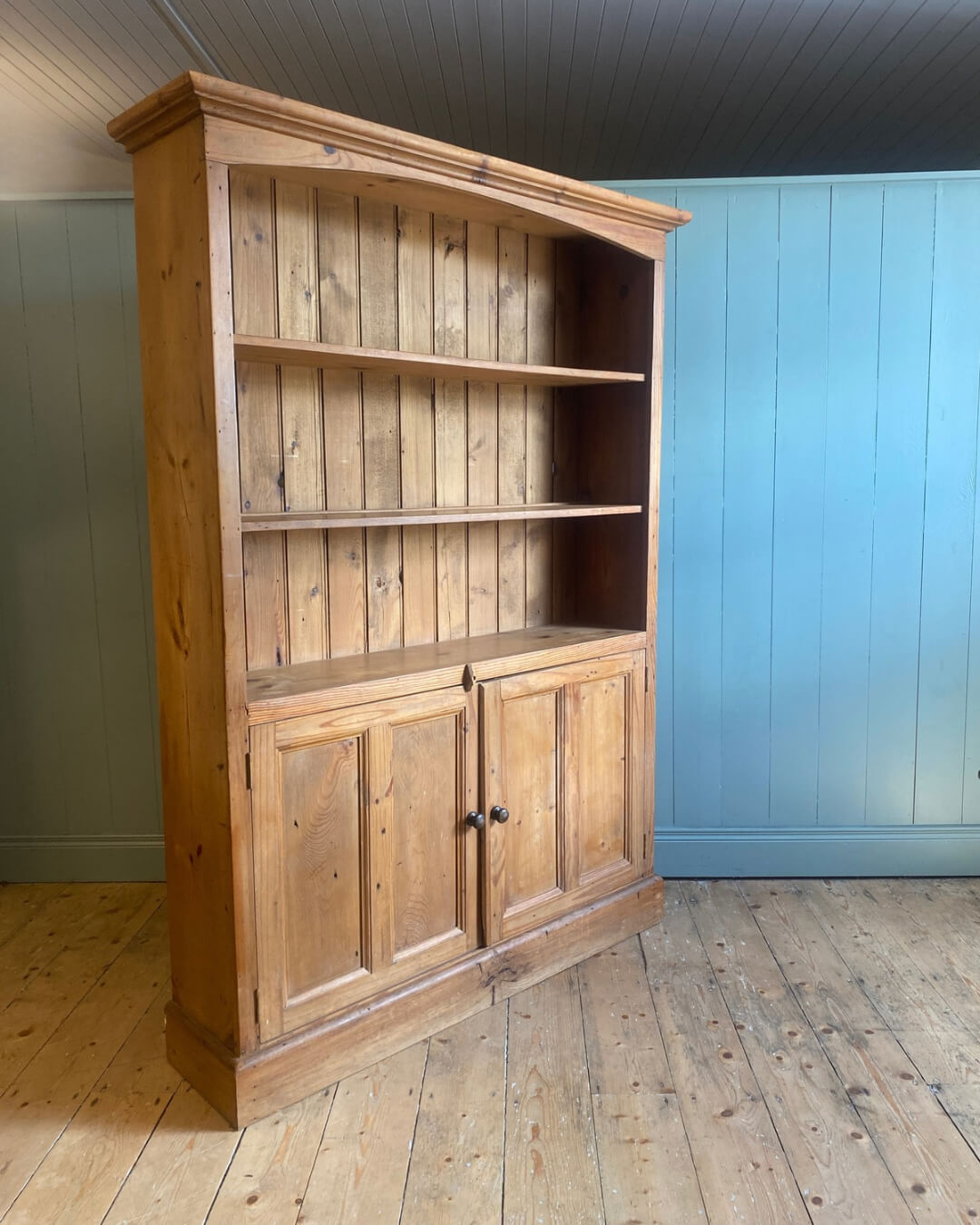 Vintage Solid Pine Kitchen Dresser