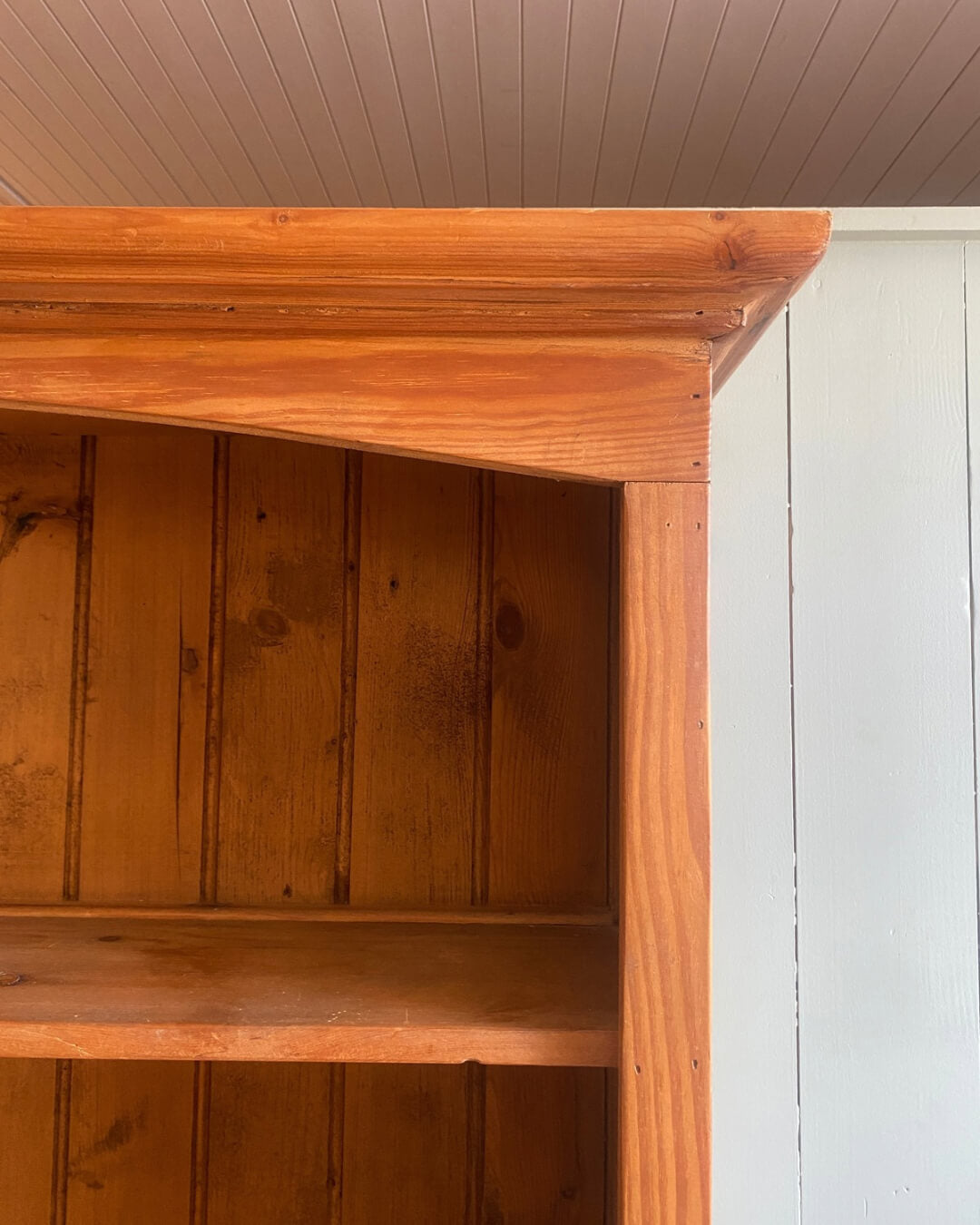 Vintage Solid Pine Kitchen Dresser