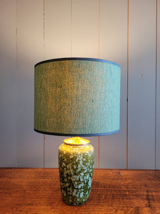Vintage West German Lamp Base with Handmade Shade