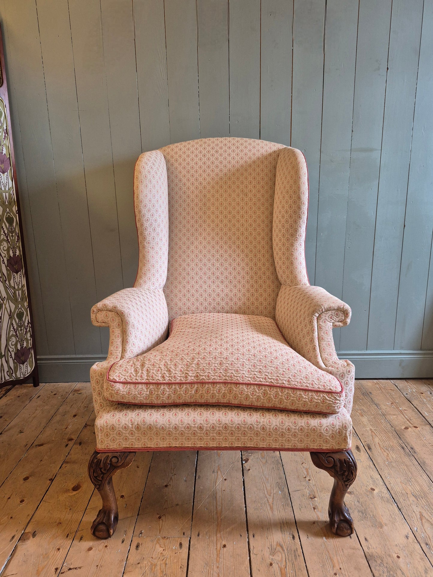 Vintage Wingback Armchair