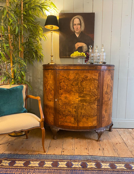 1920s Demi-Lune Cocktail Cabinet