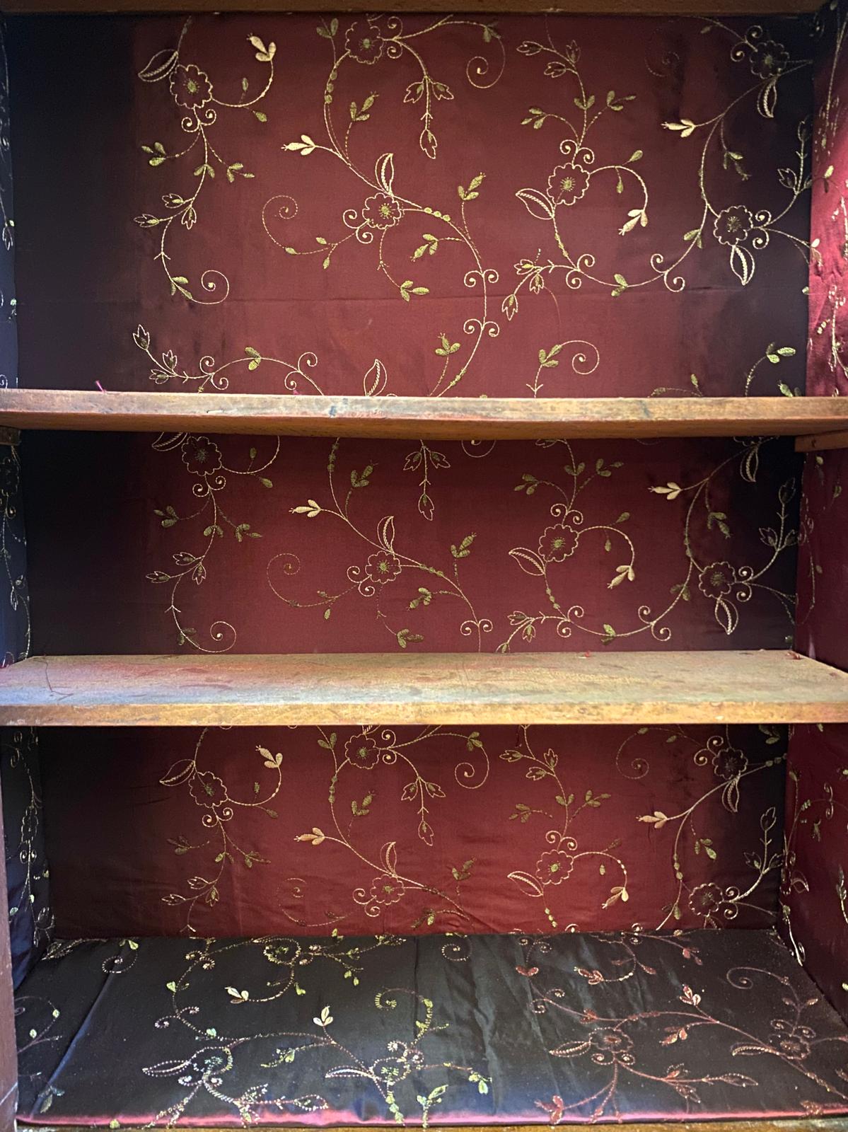 Victorian Inlaid Walnut Pier Cabinet
