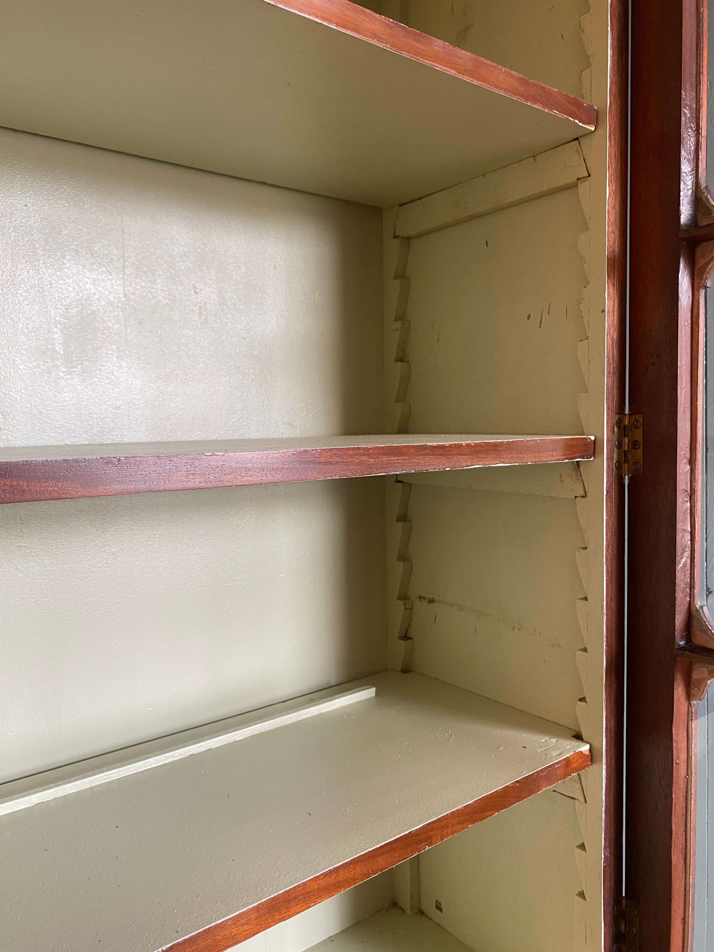 William IV Flame Mahogany Glazed Bookcase