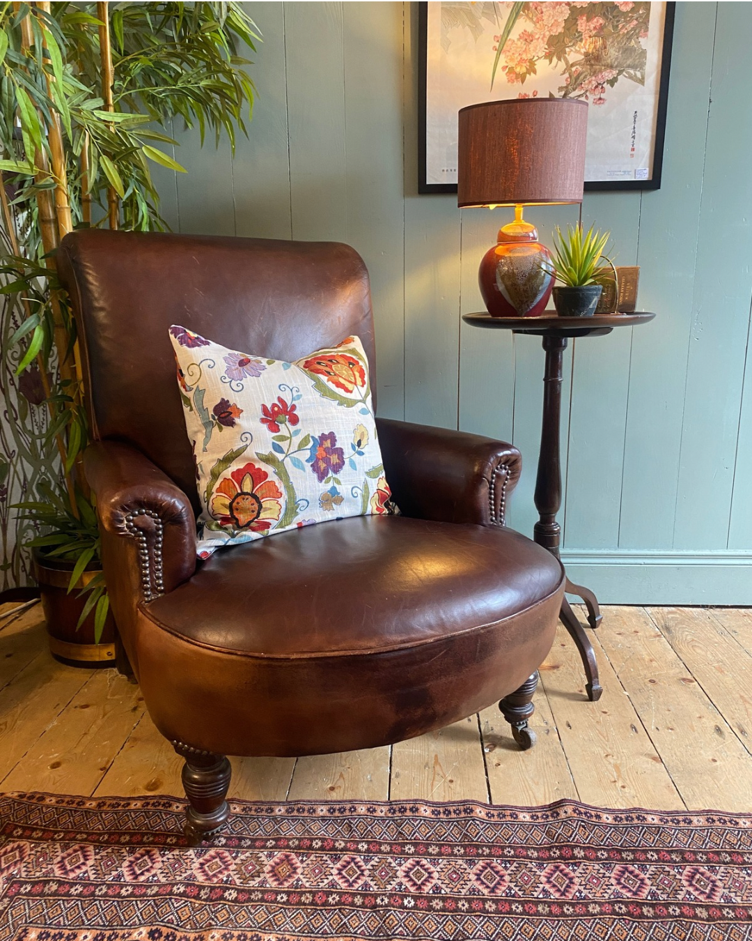 William IV Leather Armchair