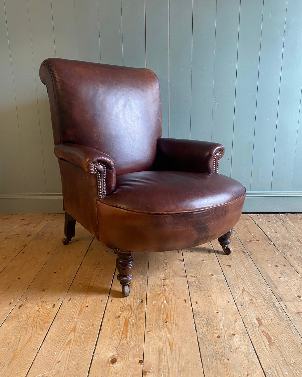 William IV Leather Armchair