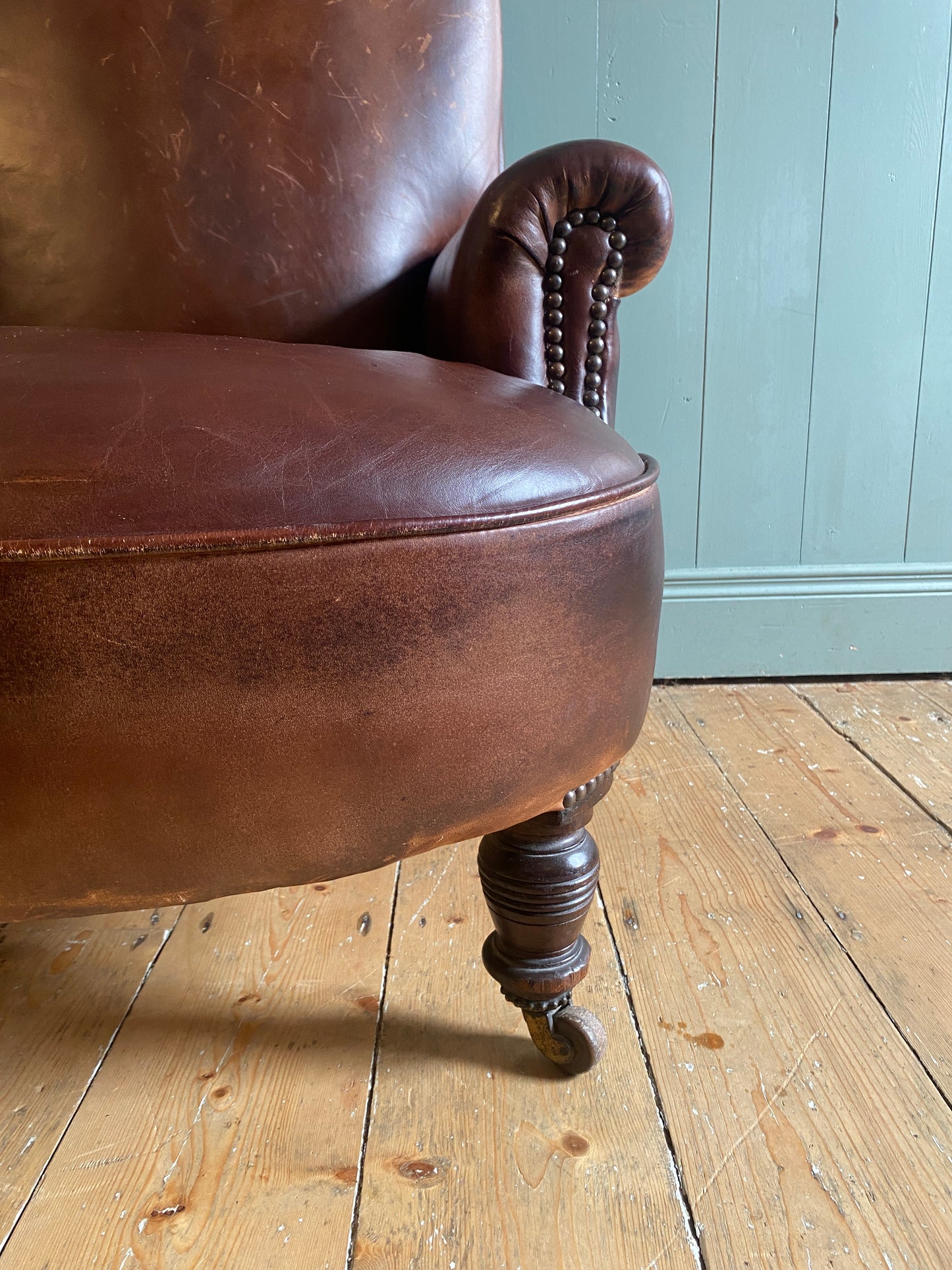 William IV Leather Armchair