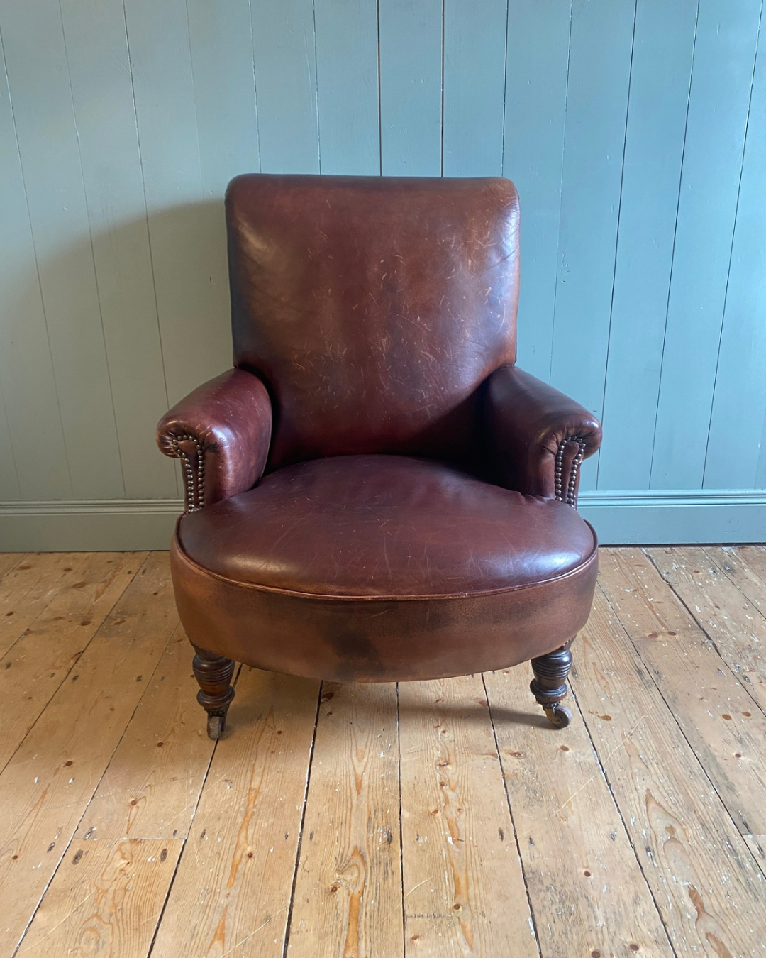 William IV Leather Armchair