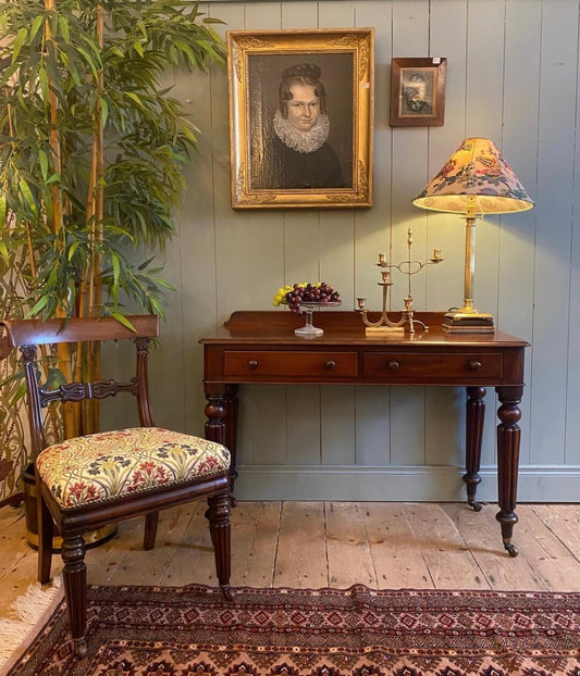 William IV 1830s Mahogany Writing Desk/Console