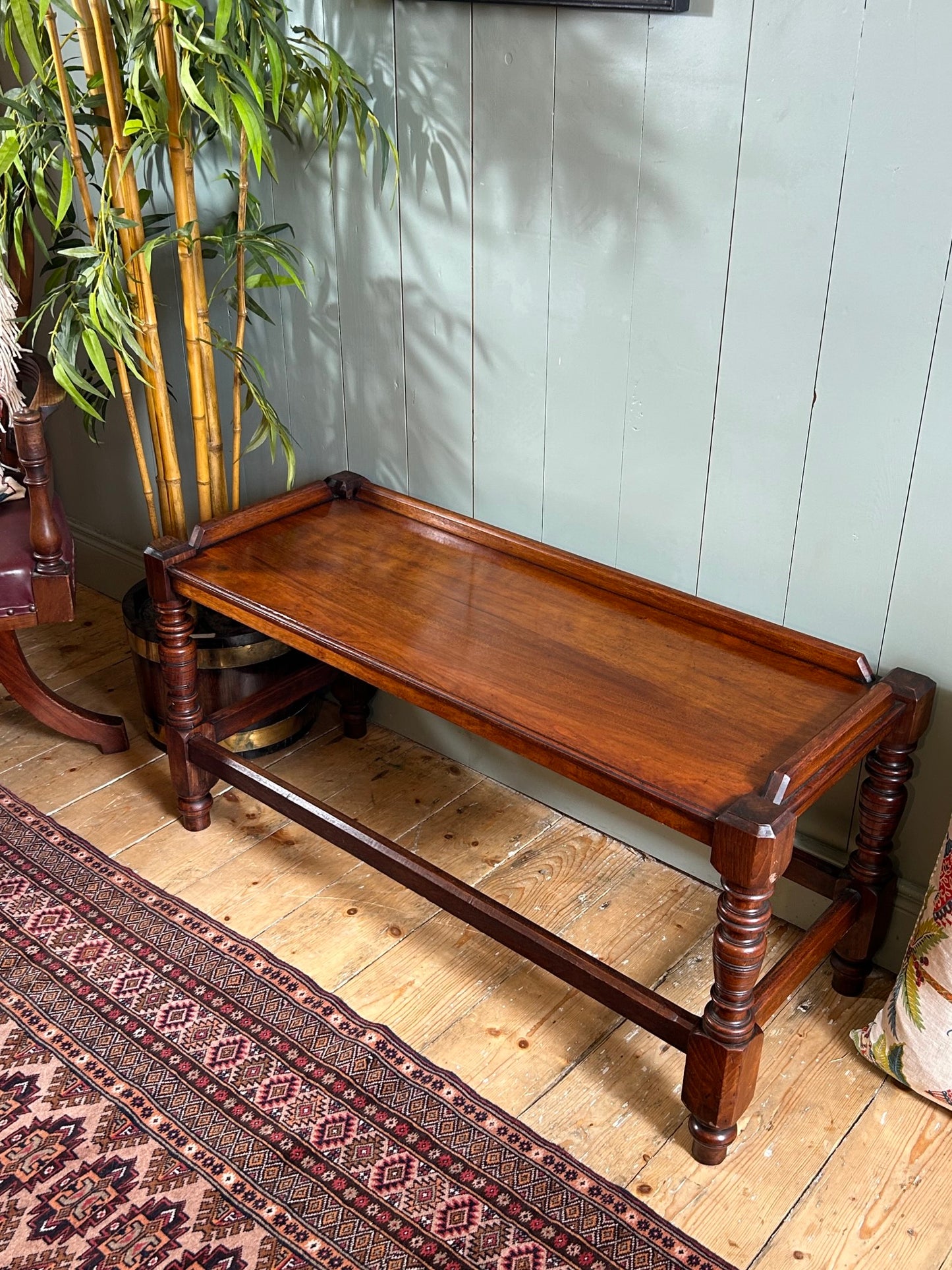 Mahogany Window Seat / Bench