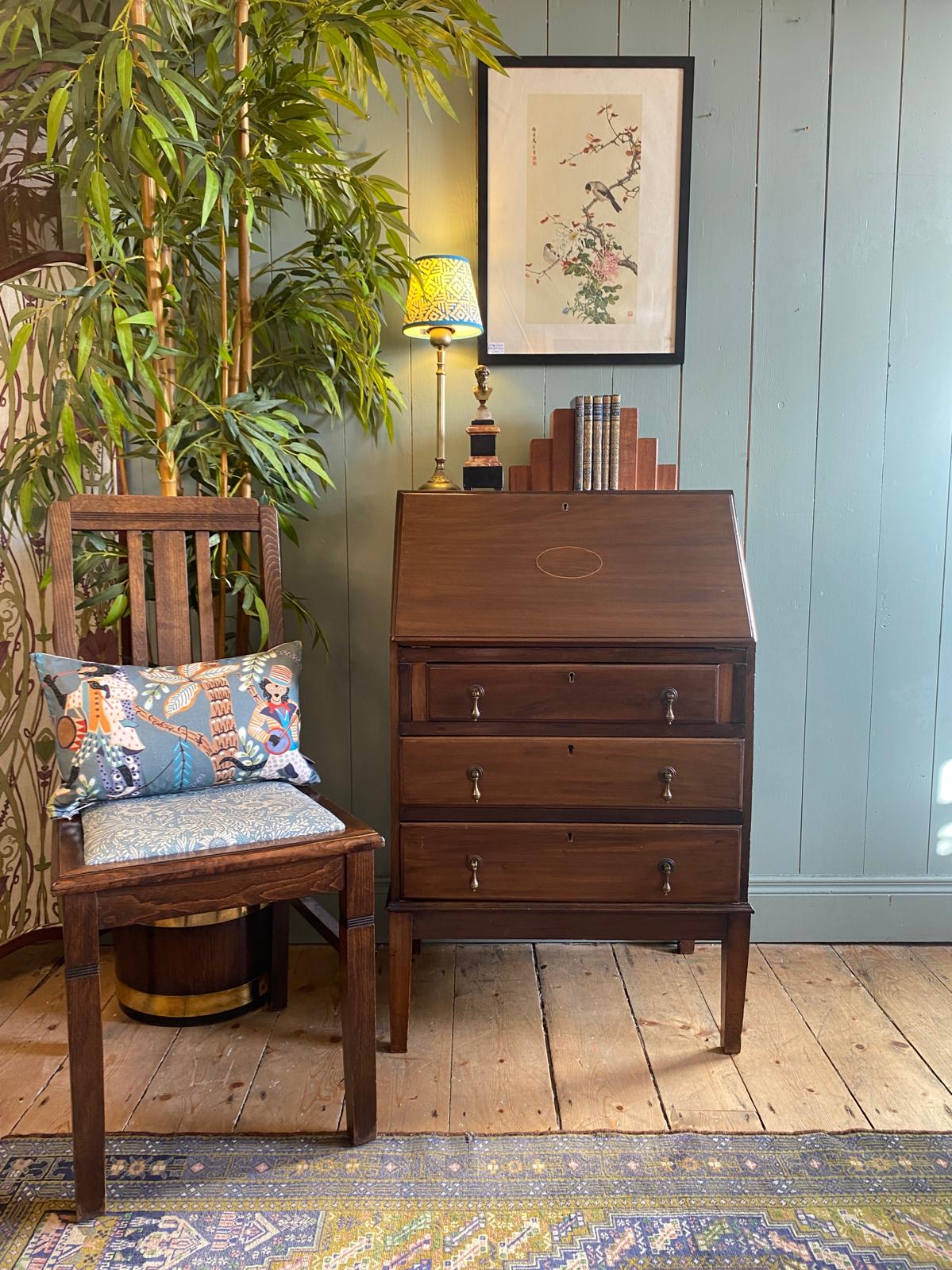 Antique Mahogany Writing Bureau