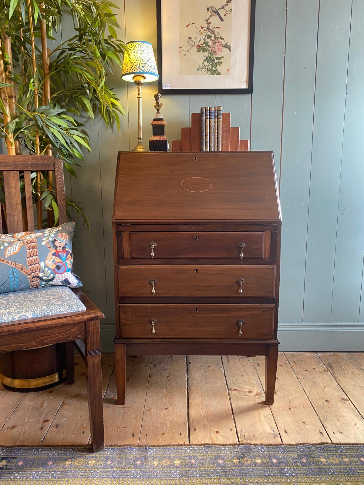 Antique Mahogany Writing Bureau