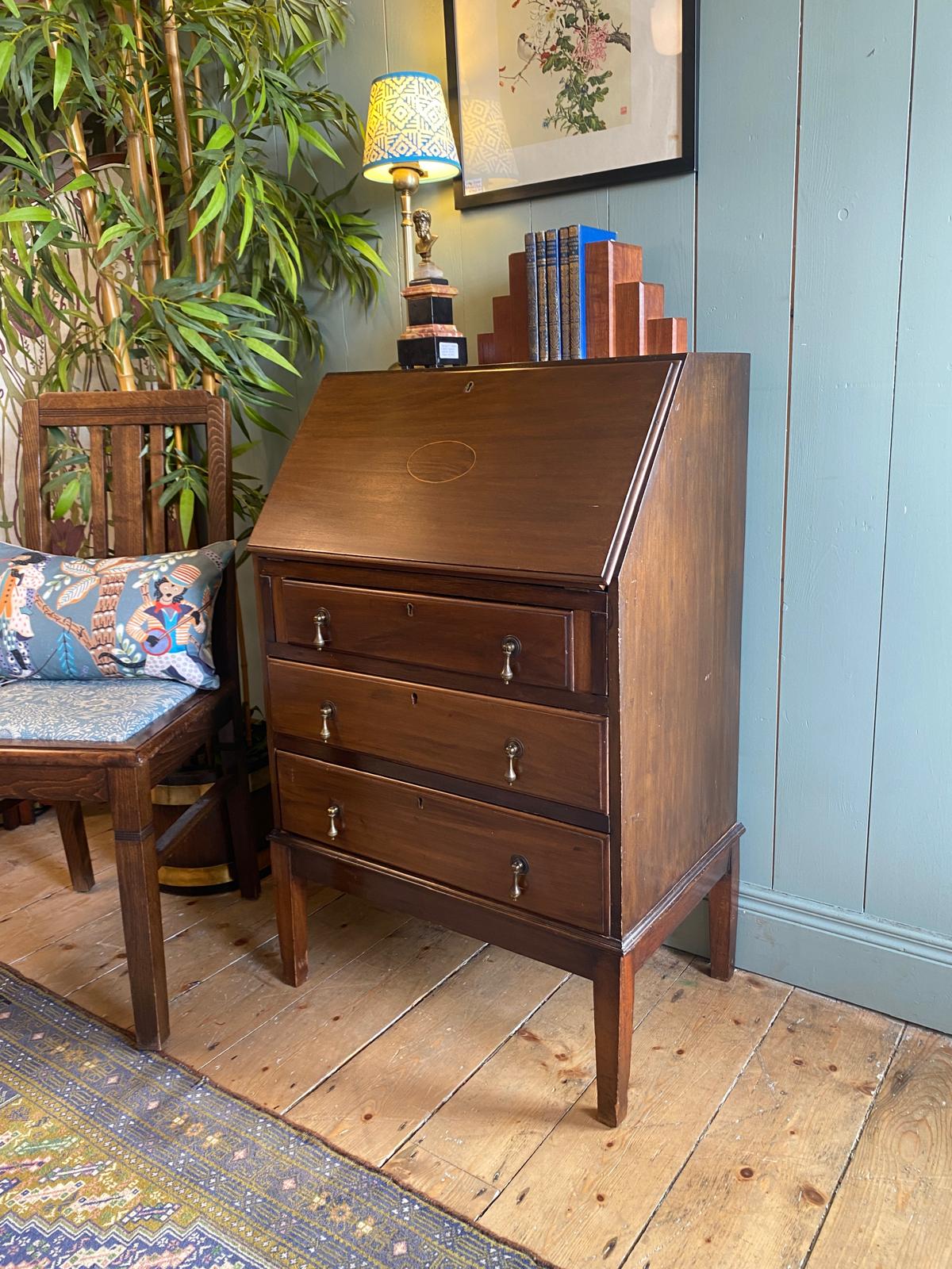 Antique Mahogany Writing Bureau