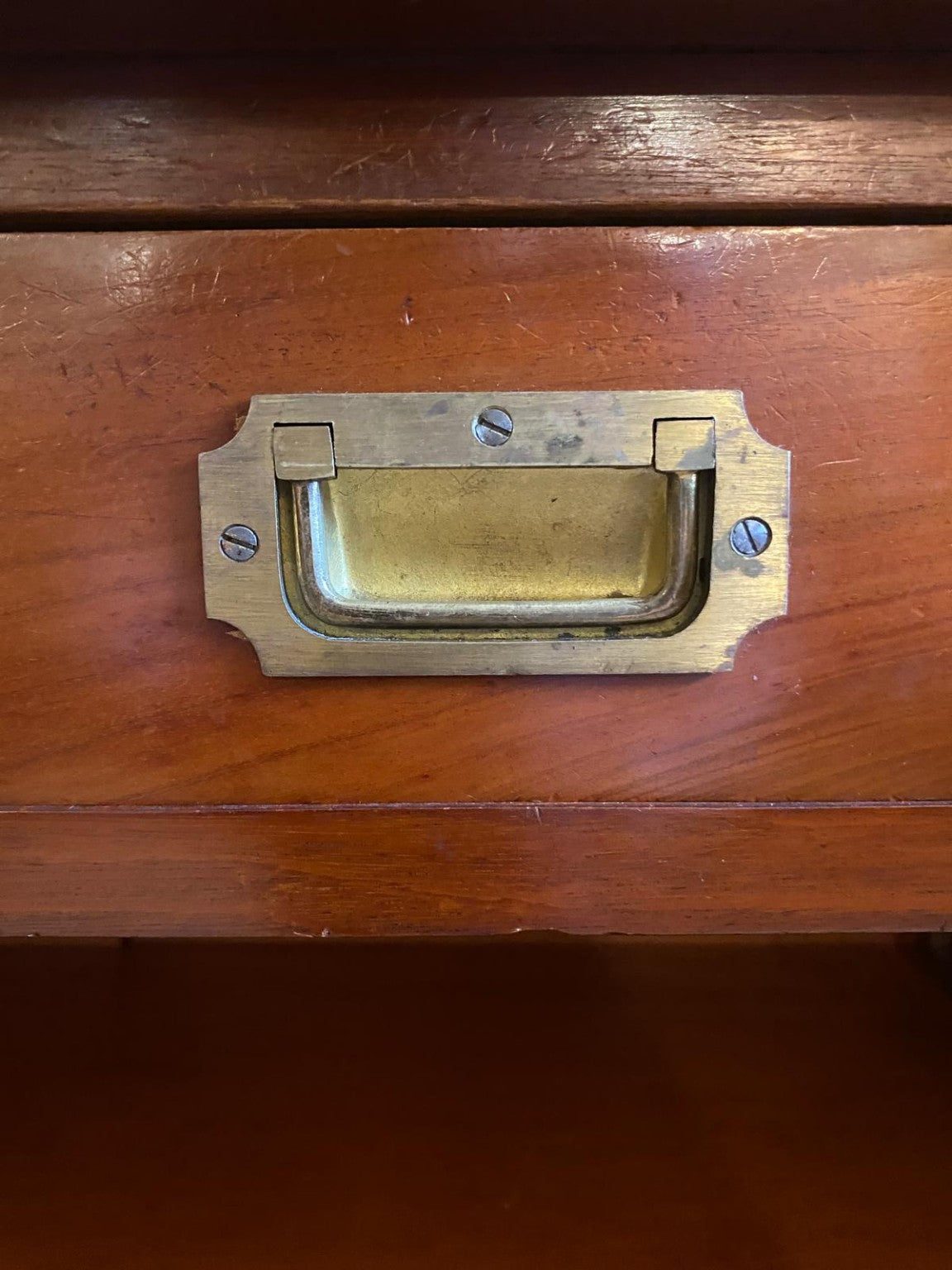 Antique Irish Mahogany side cabinet made by R. Strahan & Co