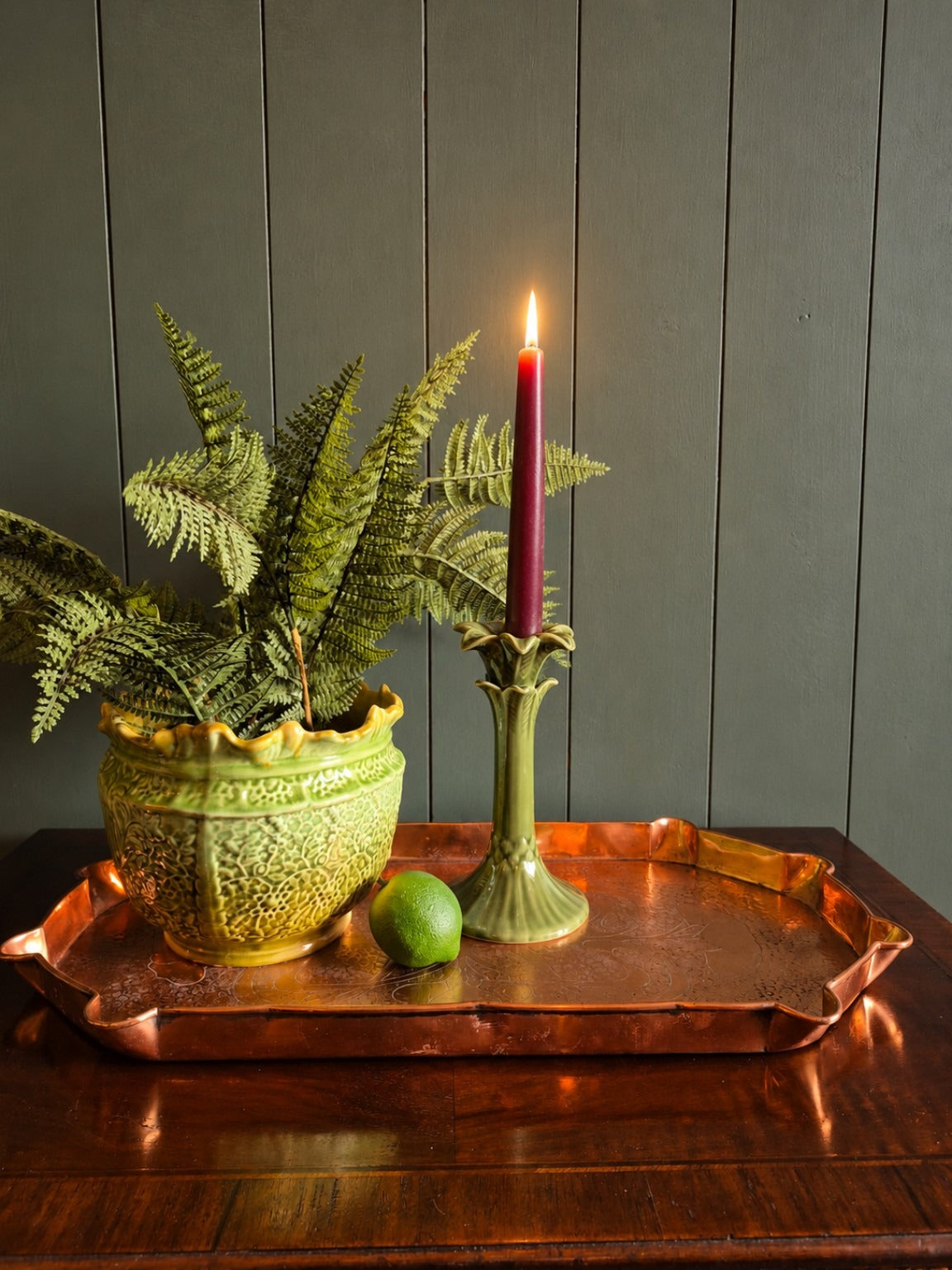 Arts and Crafts Copper Tray