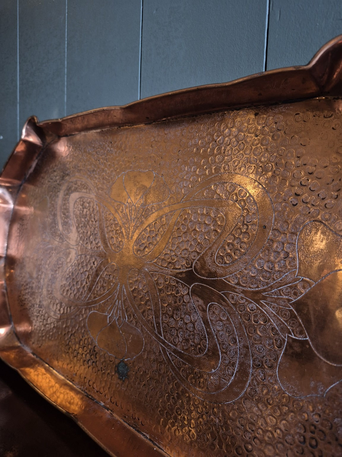 Arts and Crafts Copper Tray