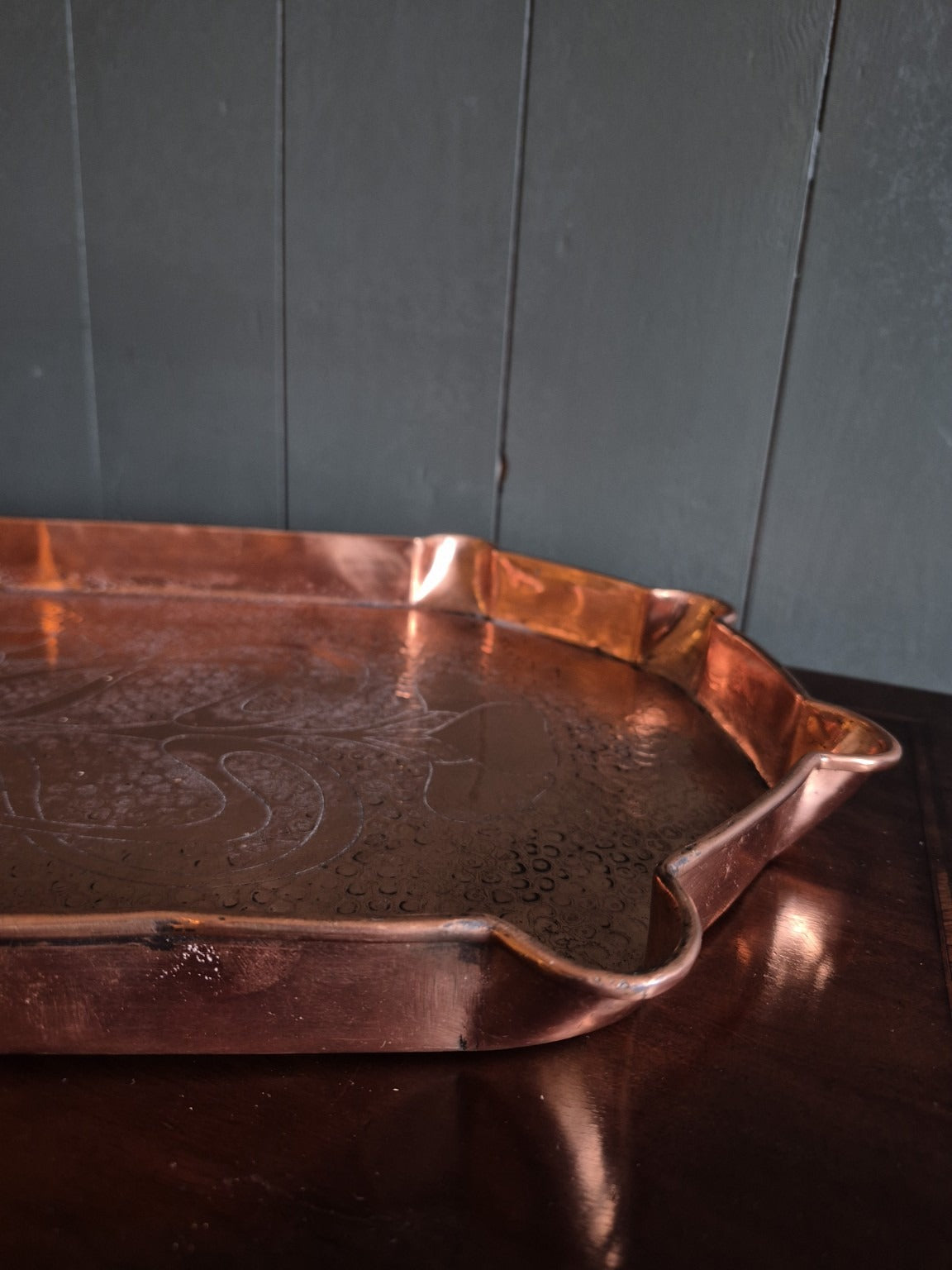 Arts and Crafts Copper Tray