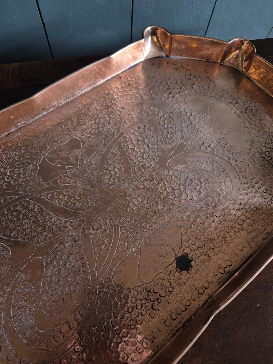 Arts and Crafts Copper Tray