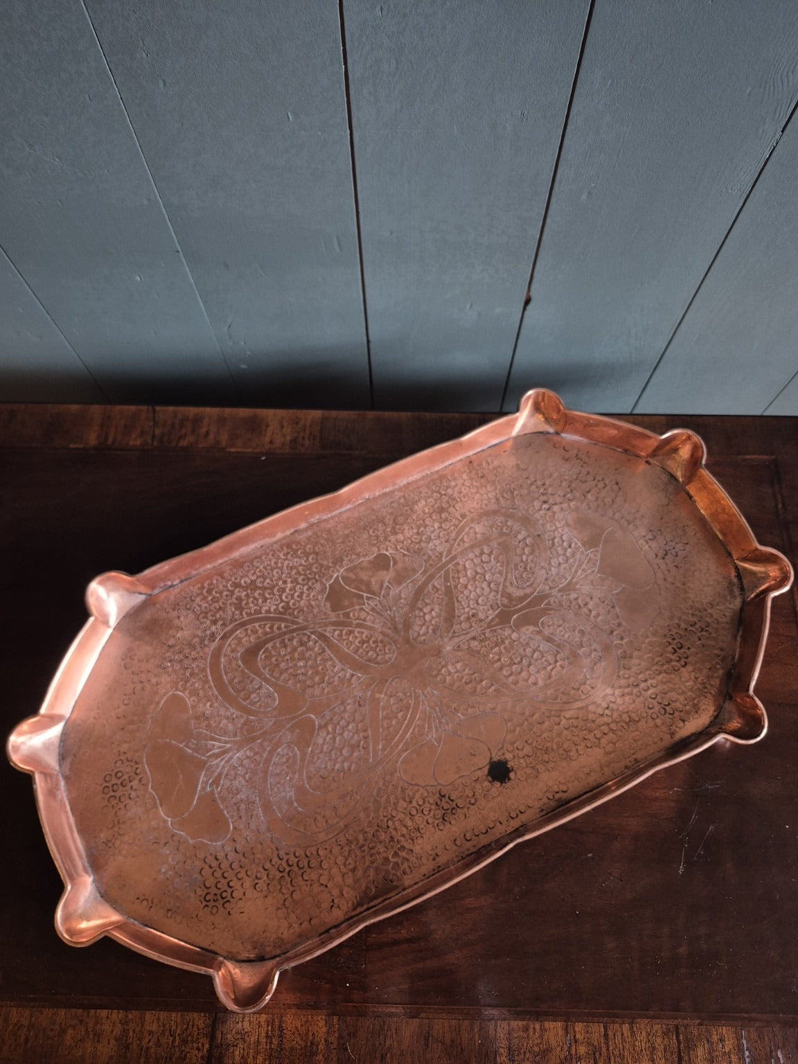 Arts and Crafts Copper Tray