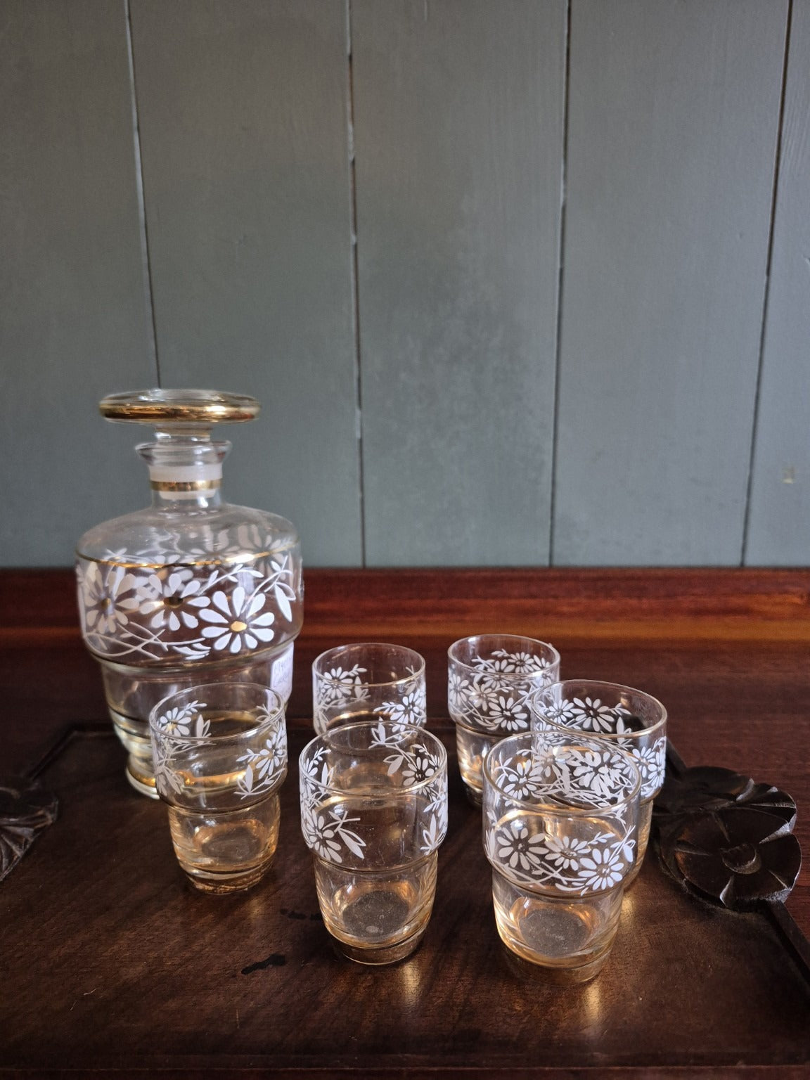 Vintage Belgian Liqueur Set